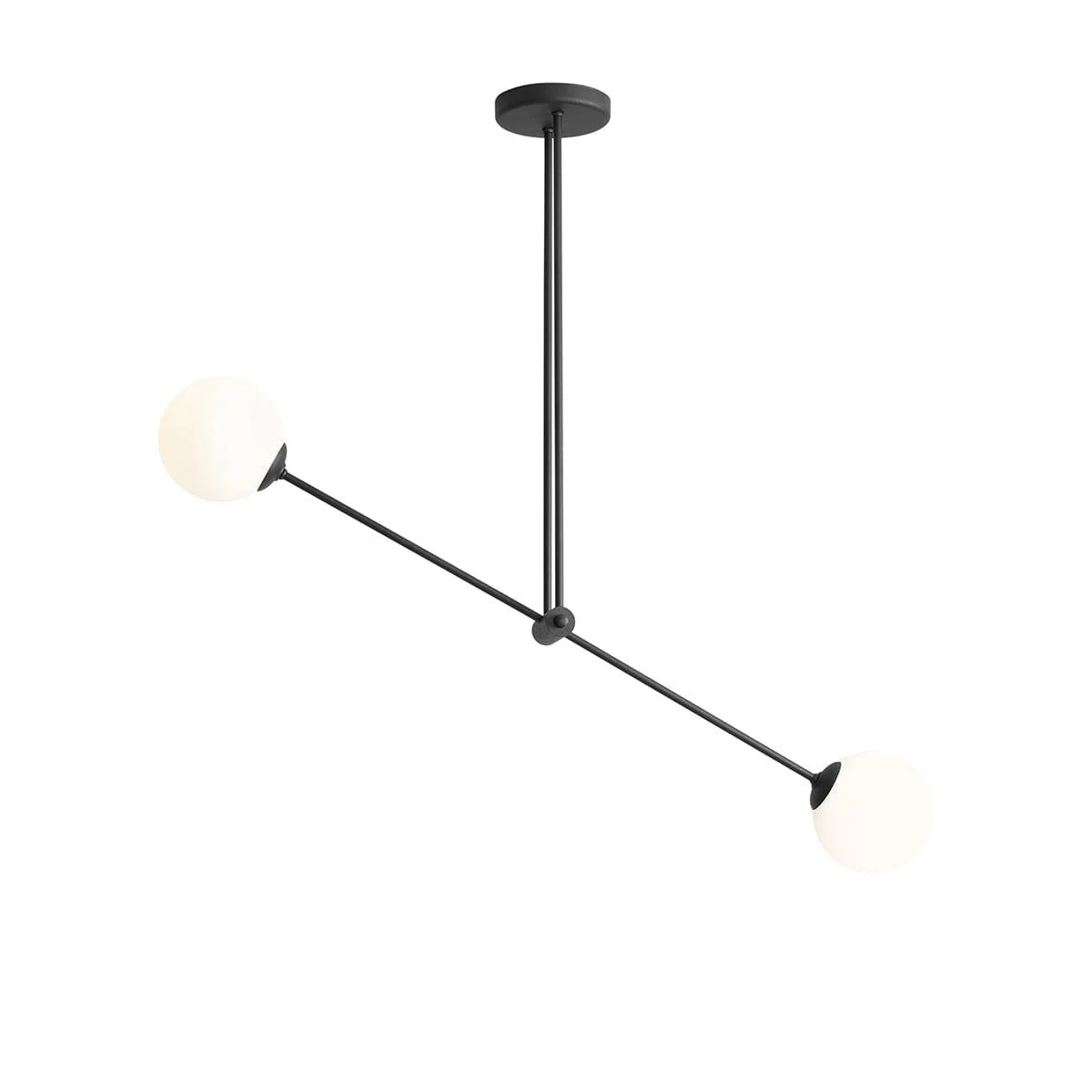 Lampa sufitowa dwupunktowa OHIO SLIM czarny