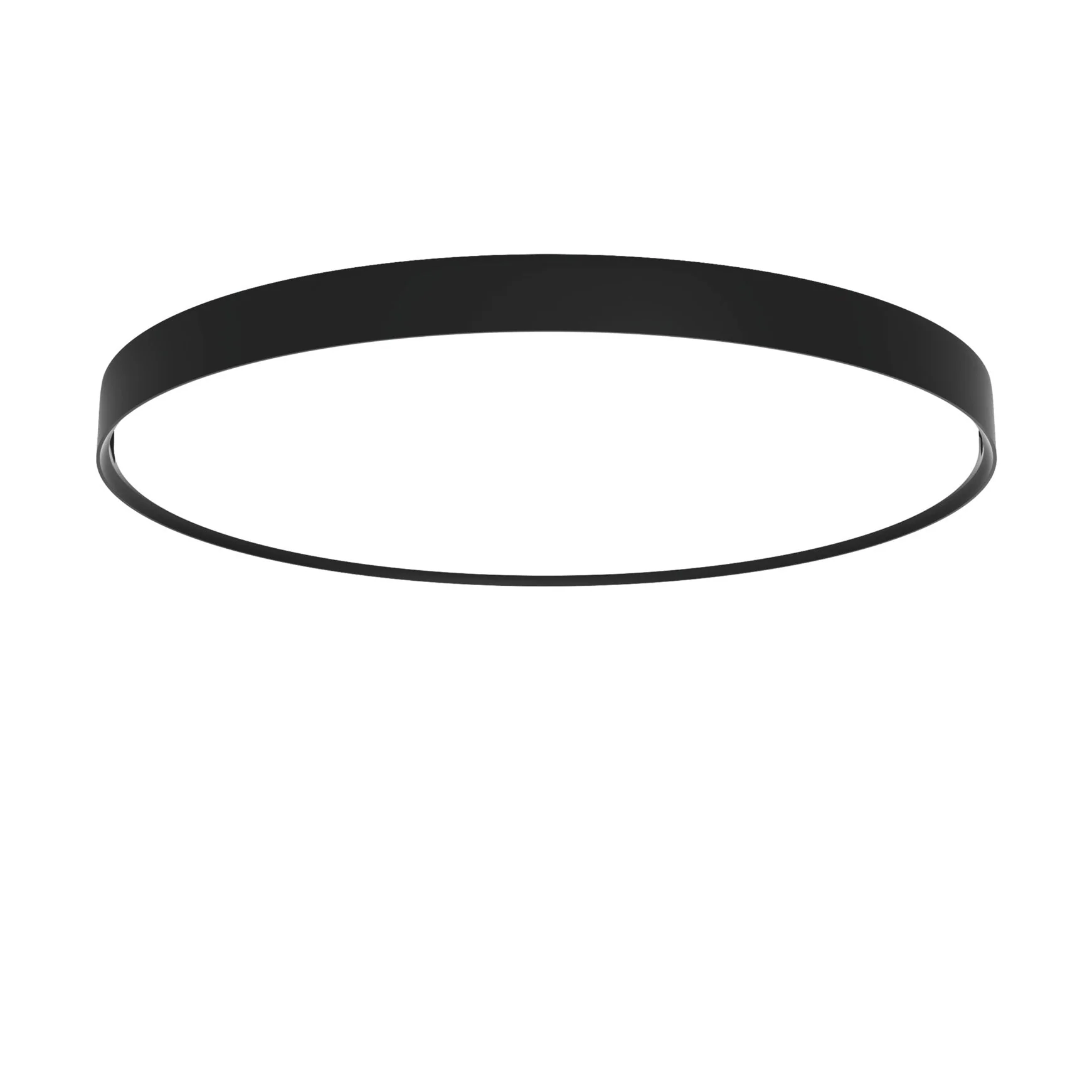 Plafon podtynkowy LP SLIM ROUND SEMI-RECESSED czarny