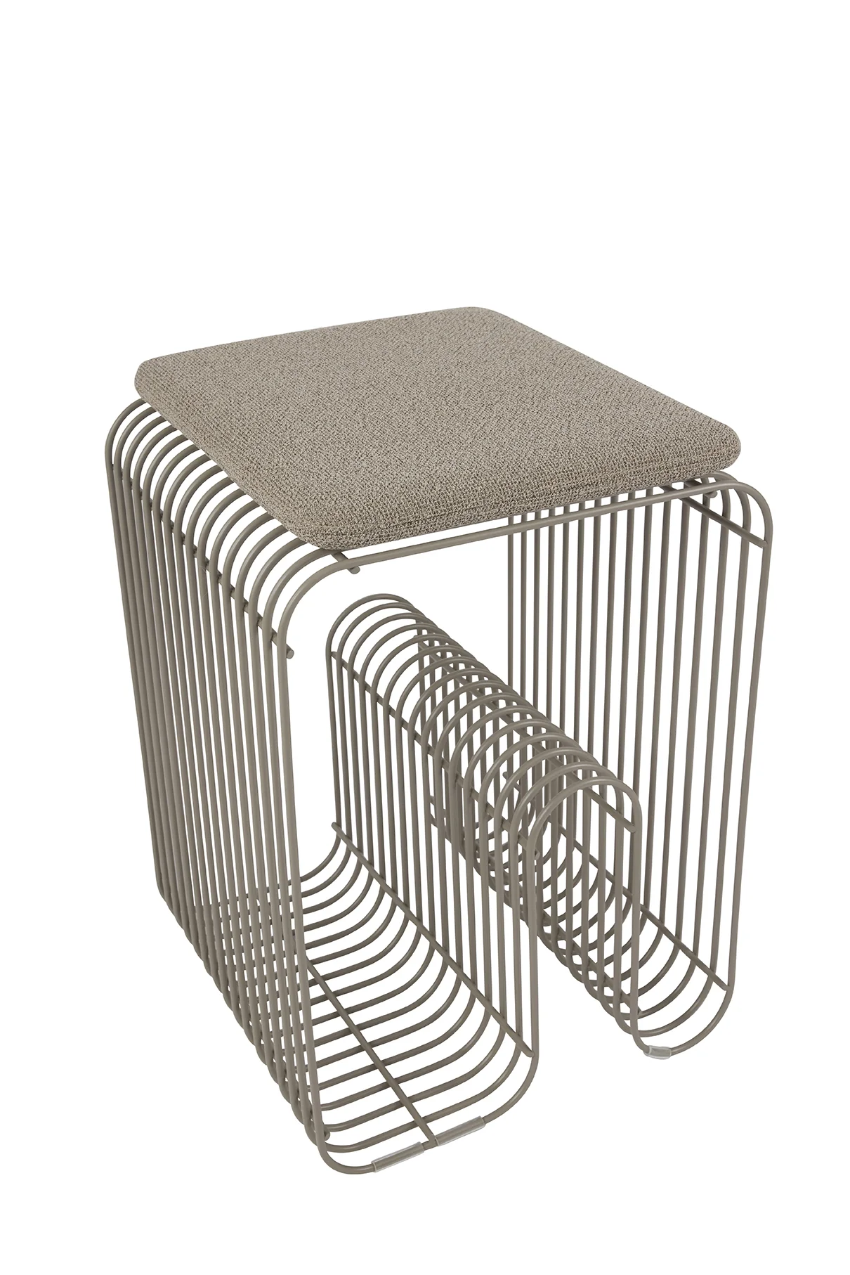 Poduszka siedziskowa CURVA taupe bouclé - Image 5