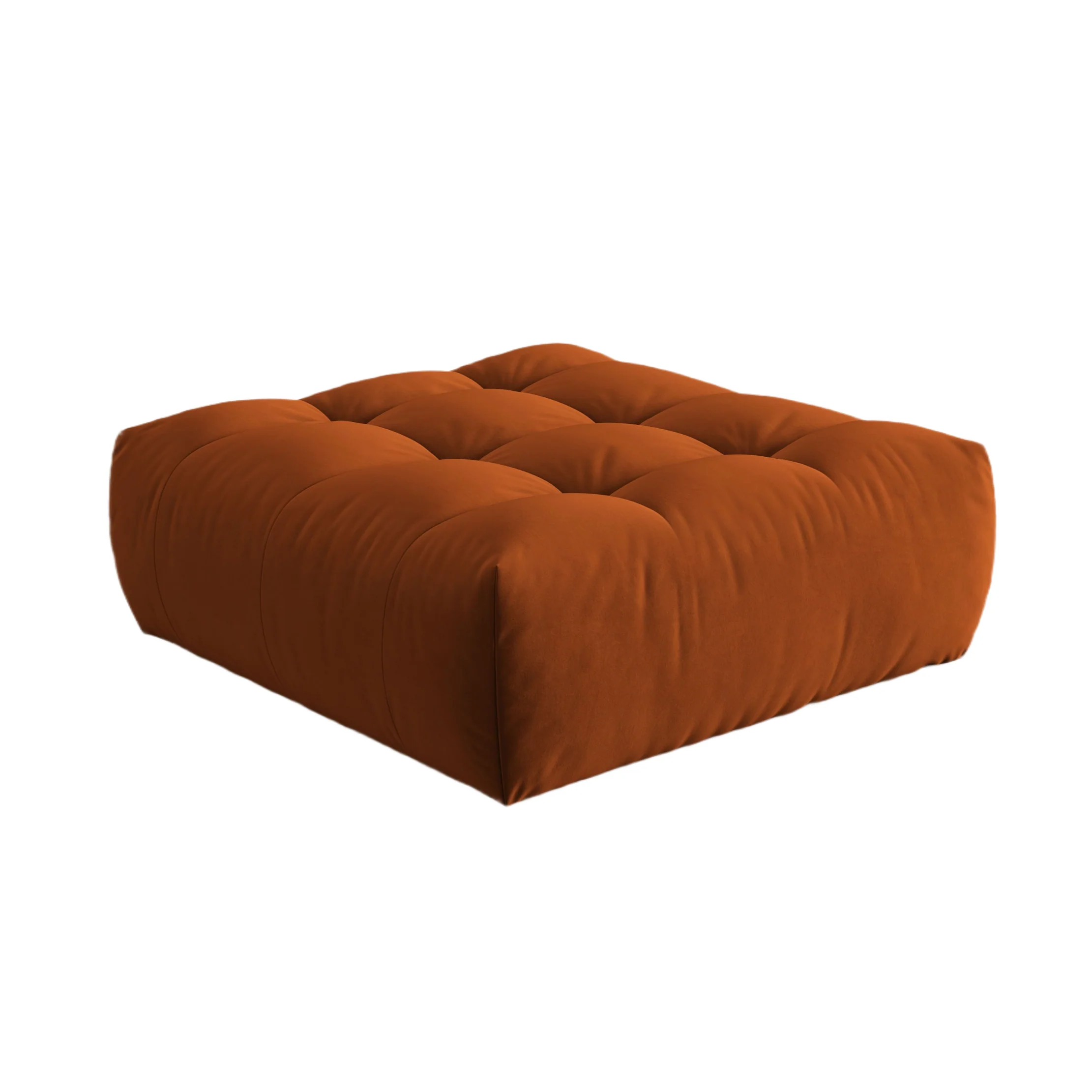 Puf aksamitny BLOOM terracotta