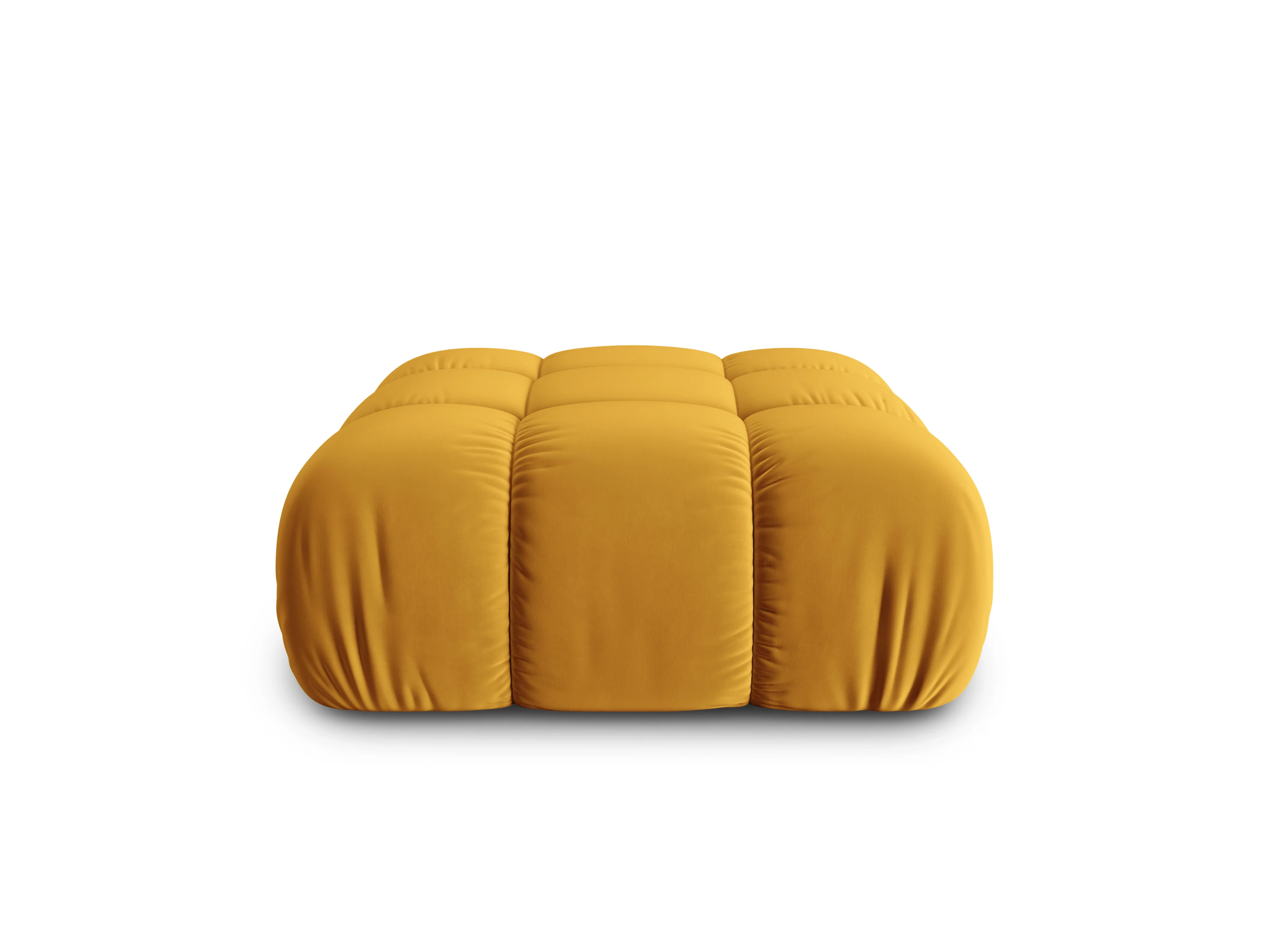 Puf aksamitny CORTINA żółty - Image 2