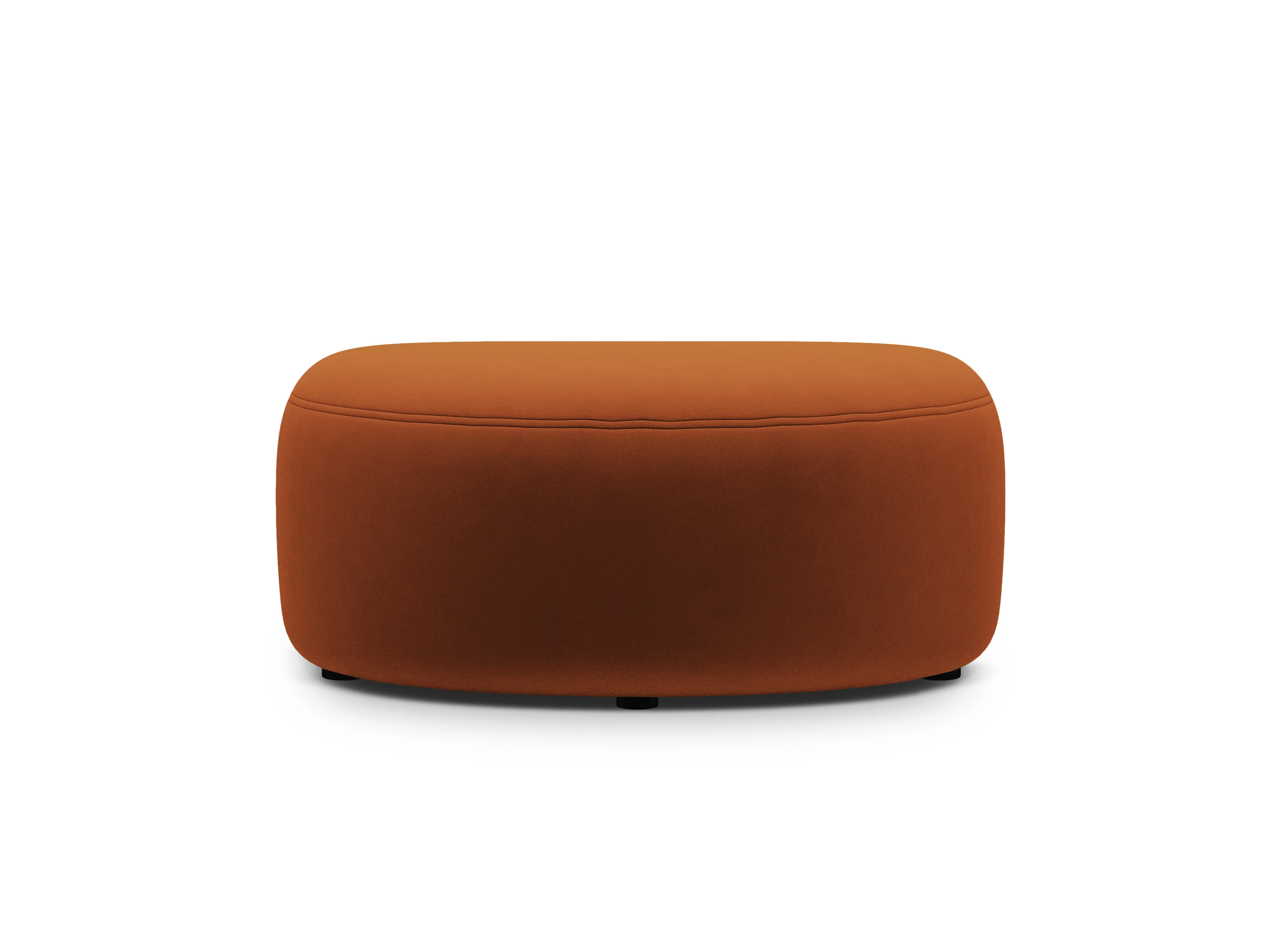 Puf aksamitny KATE terracotta - Image 2