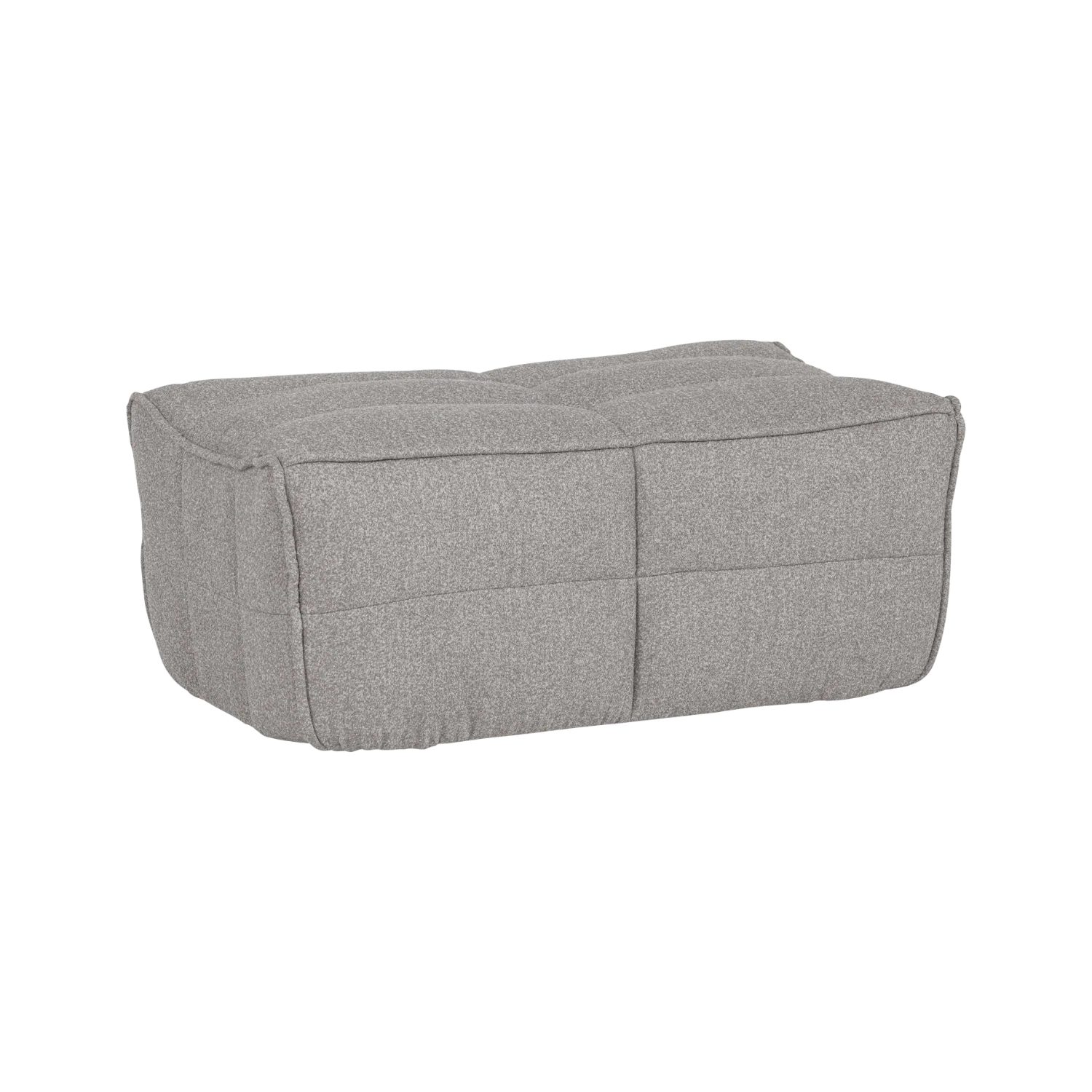 Puf CLUSTER szary bouclé