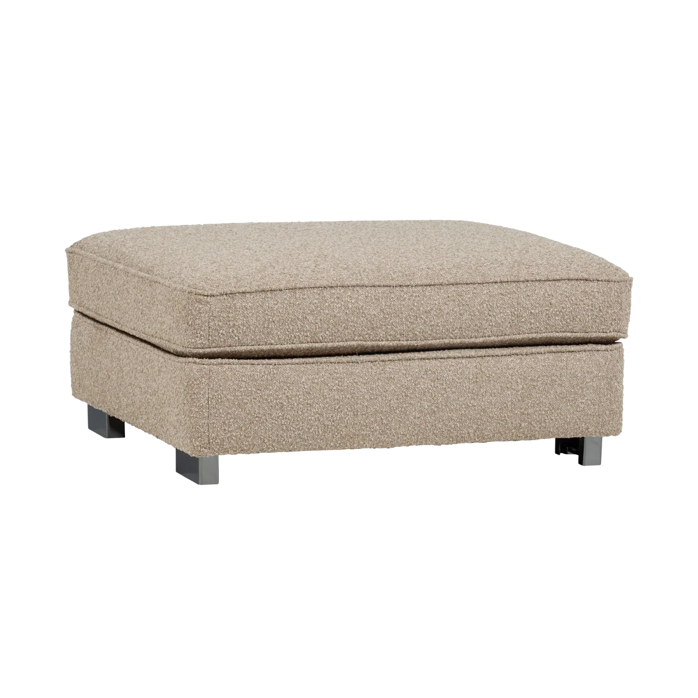 Puf LAZY piaskowy bouclé