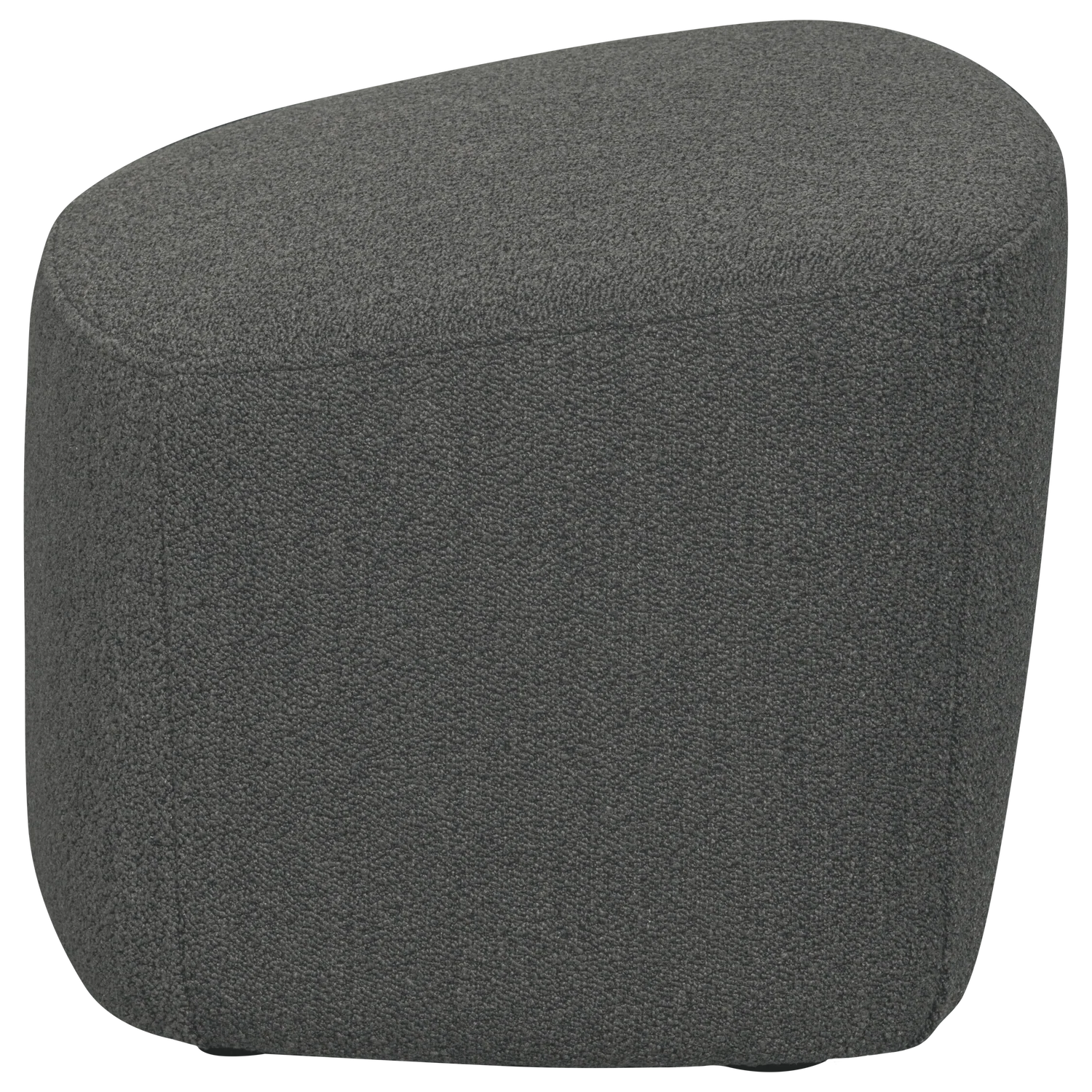 Puf LOFTY ciemnoszary bouclé - Image 3