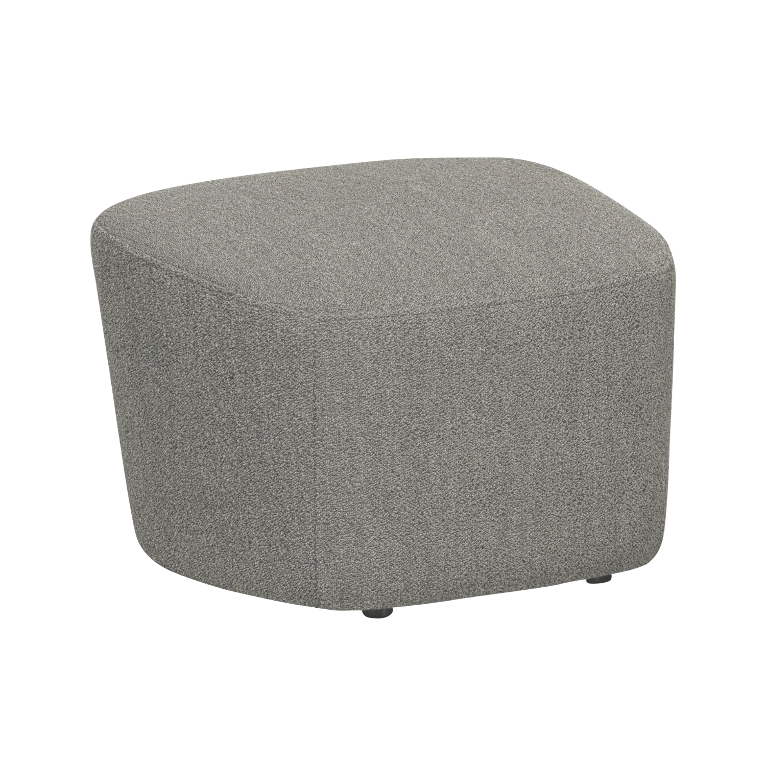Puf LOFTY szary bouclé