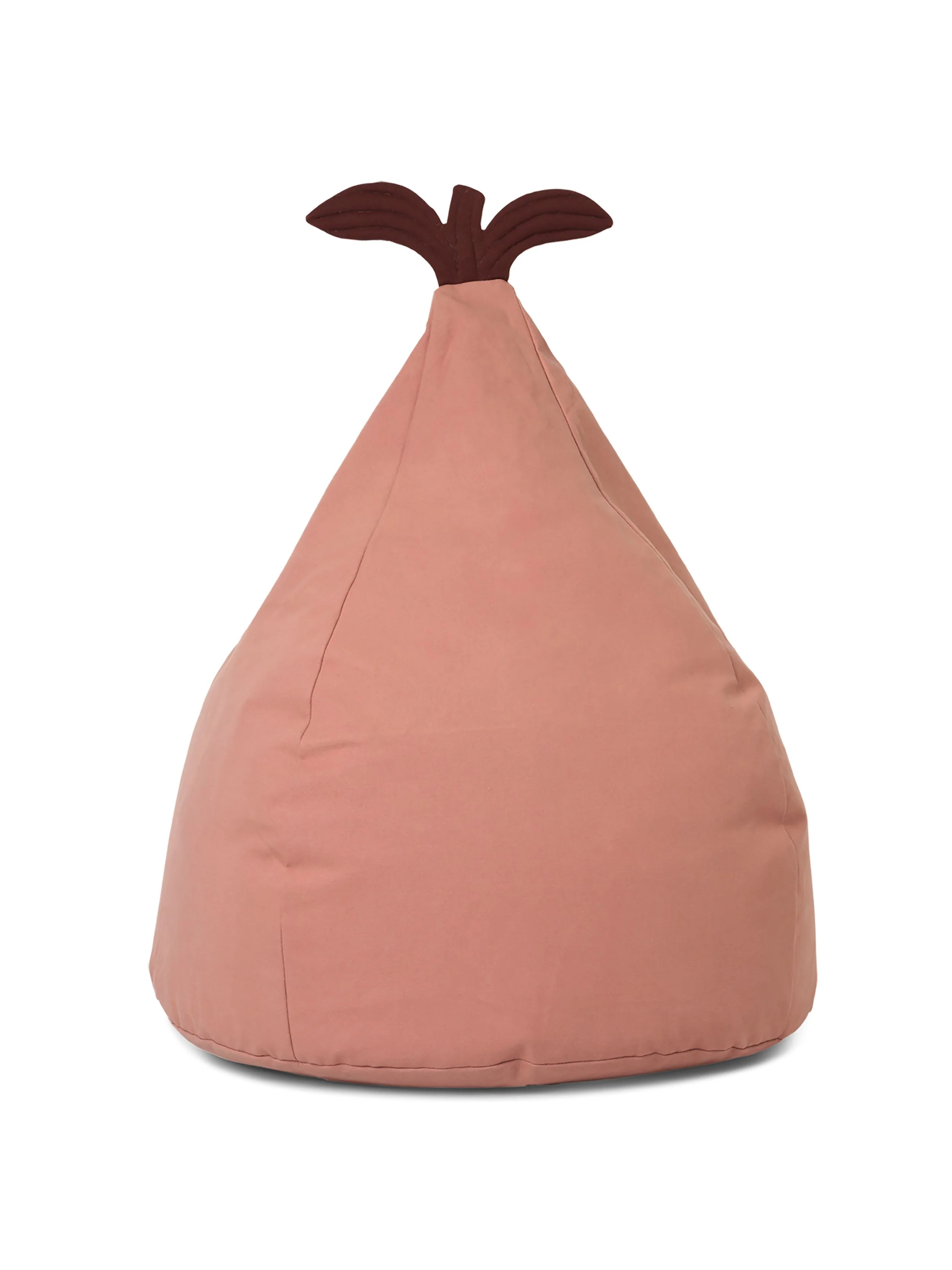 Puf PEAR jasnoróżowy z brązowym - Image 4