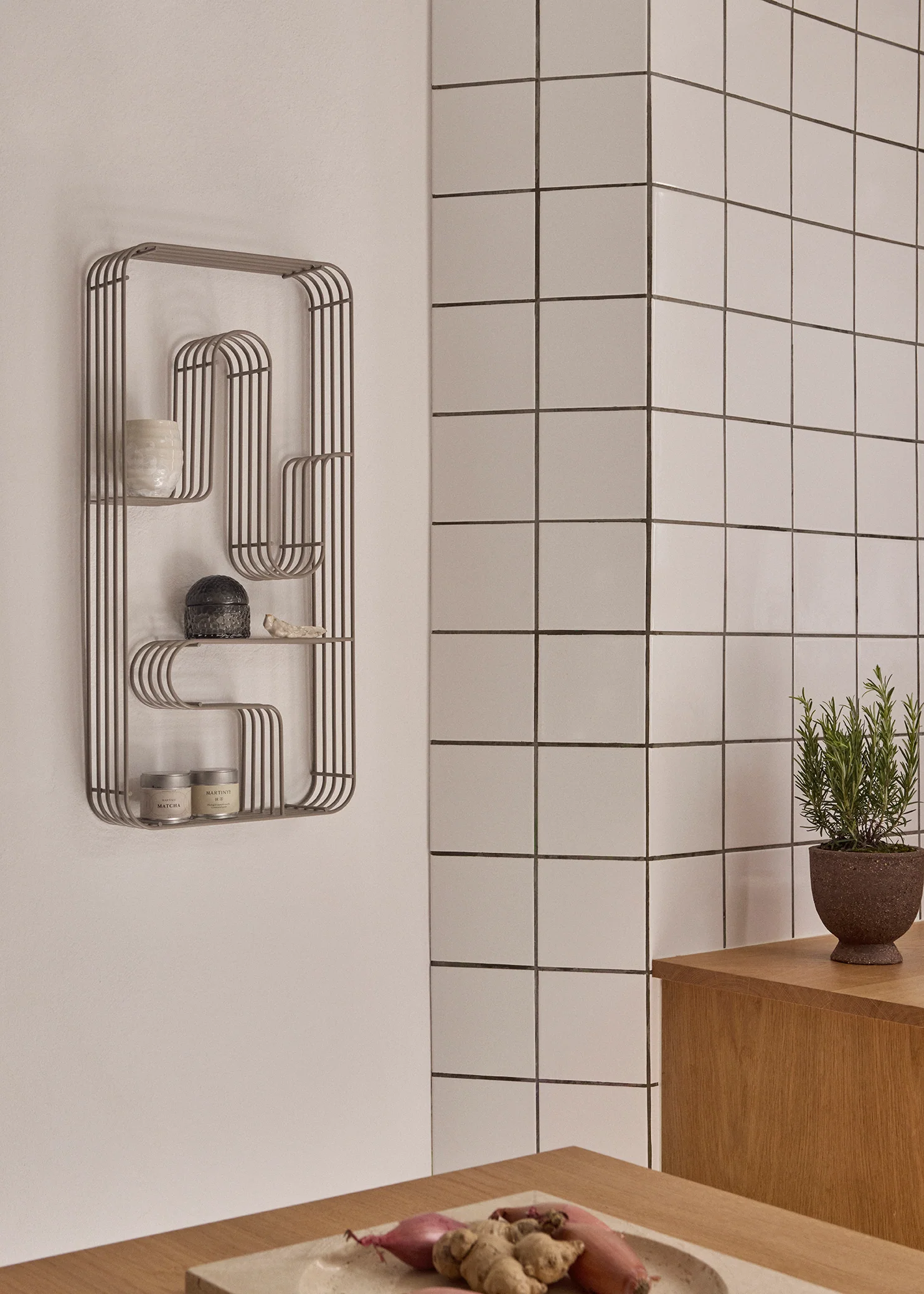 Regał ścienny CURVA taupe - Image 4