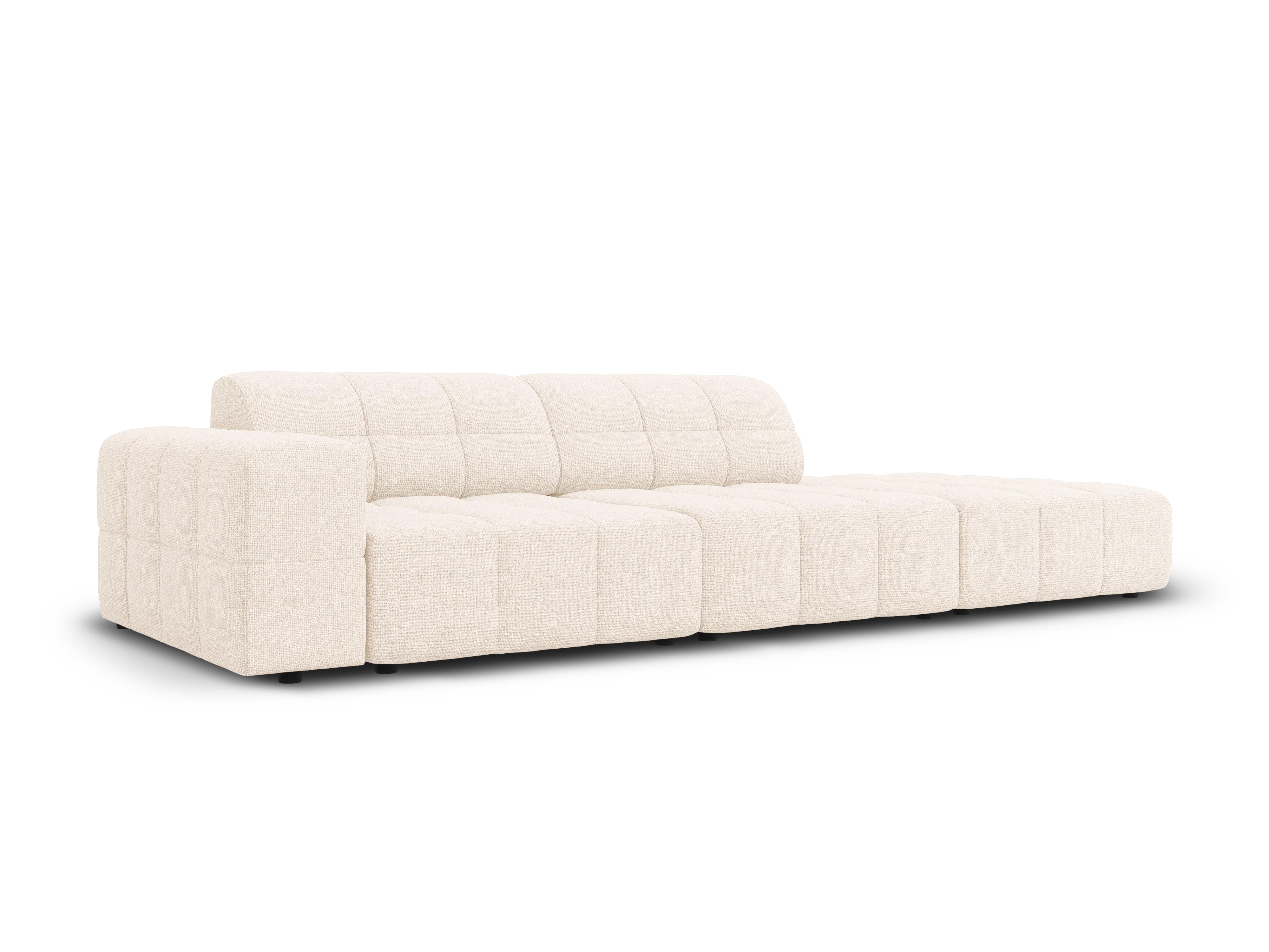 Sofa prawostronna 3-osobowa CHICAGO jasnobeżowy szenil - Image 7