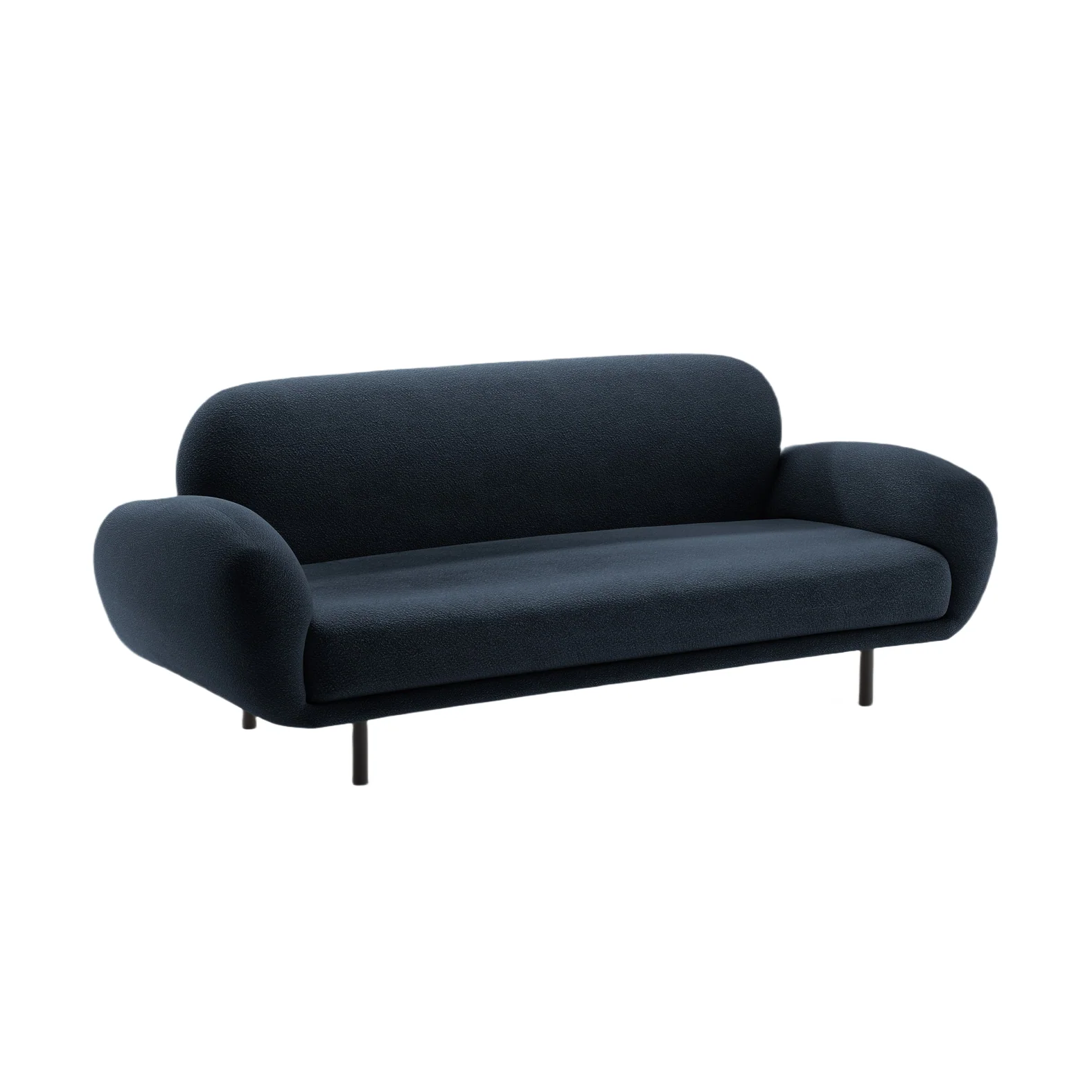 Sofa 2,5-osobowa POPPY granatowy boucle