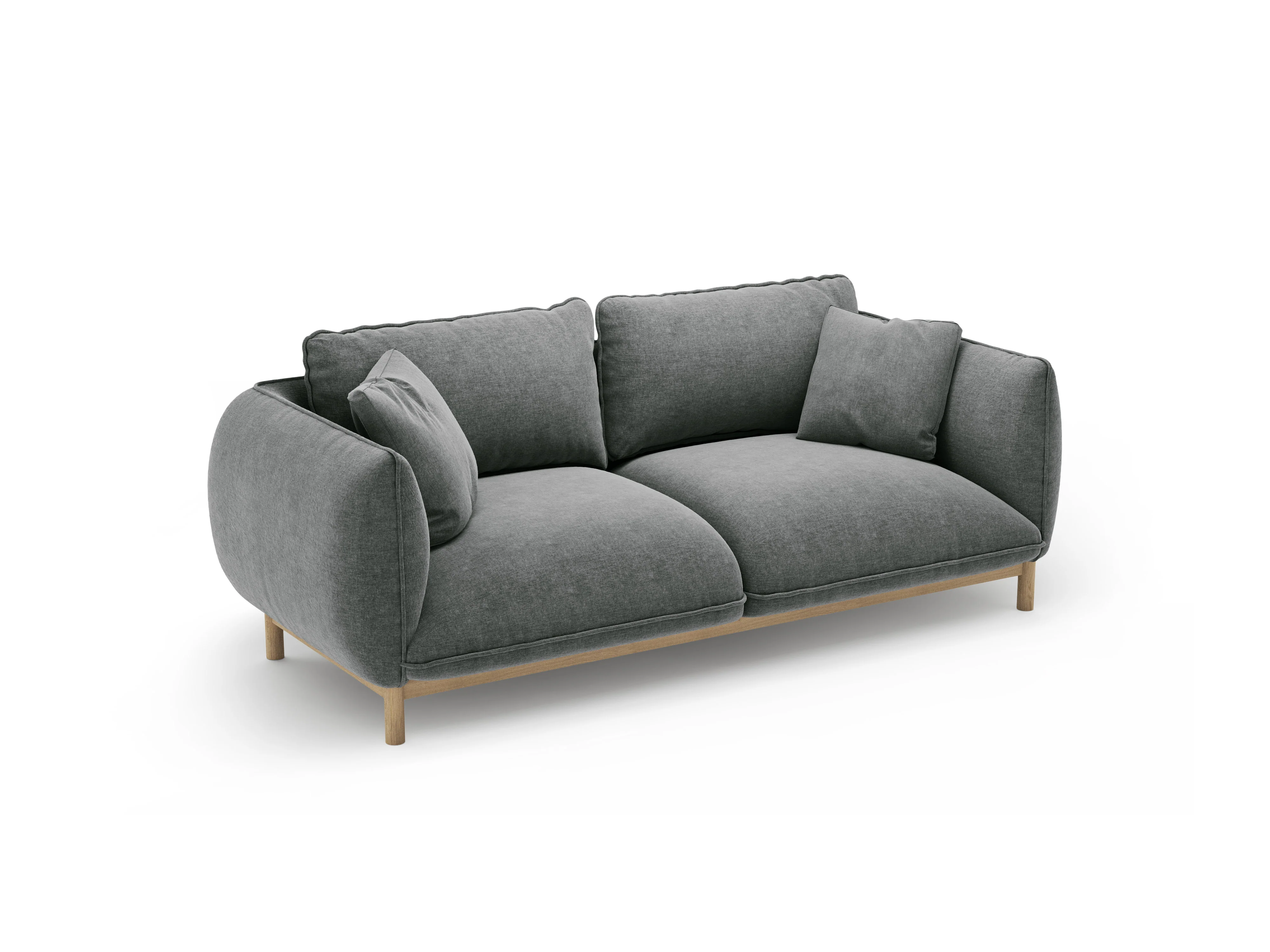 Sofa 2-osobowa ADA ciemnoszary szenil - Image 5