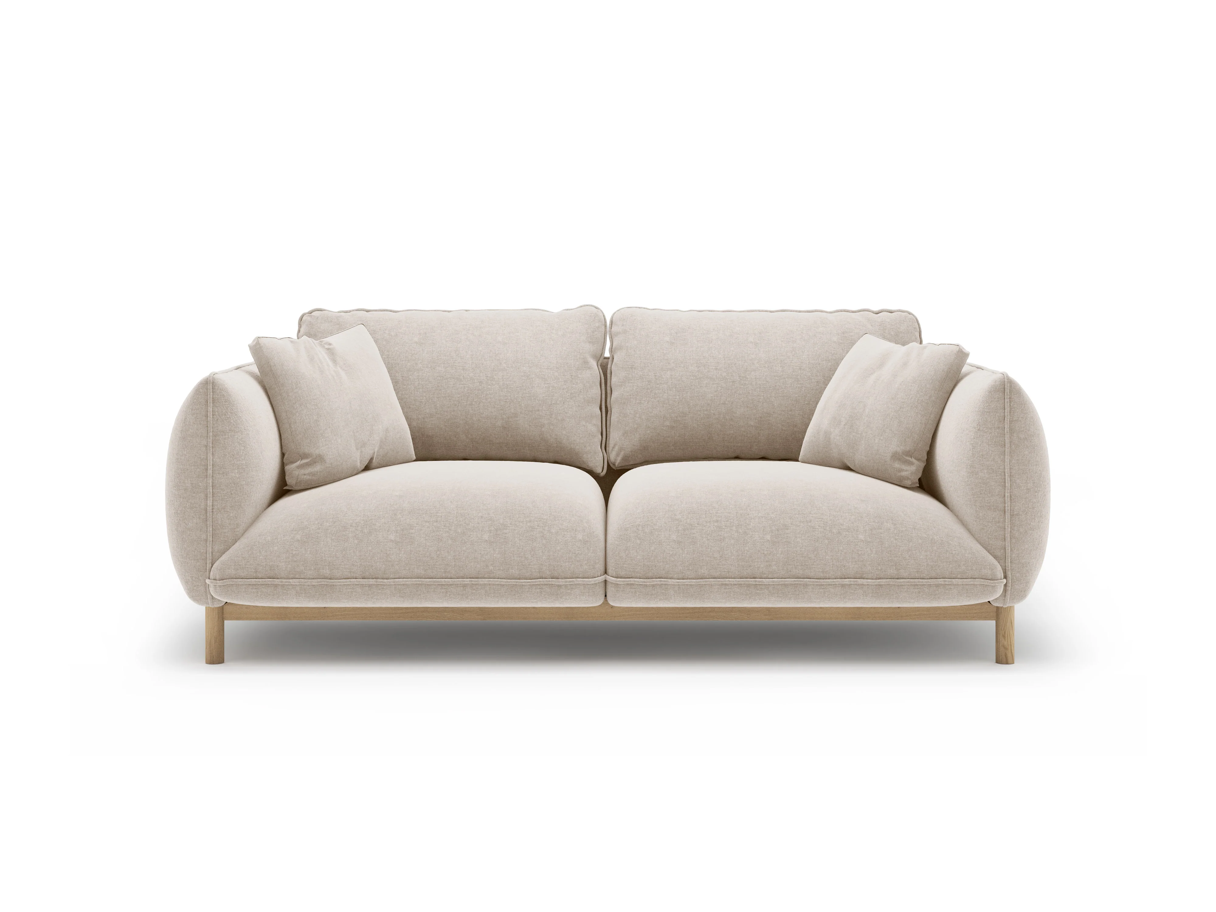 Sofa 2-osobowa ADA jasnobeżowy szenil - Image 3