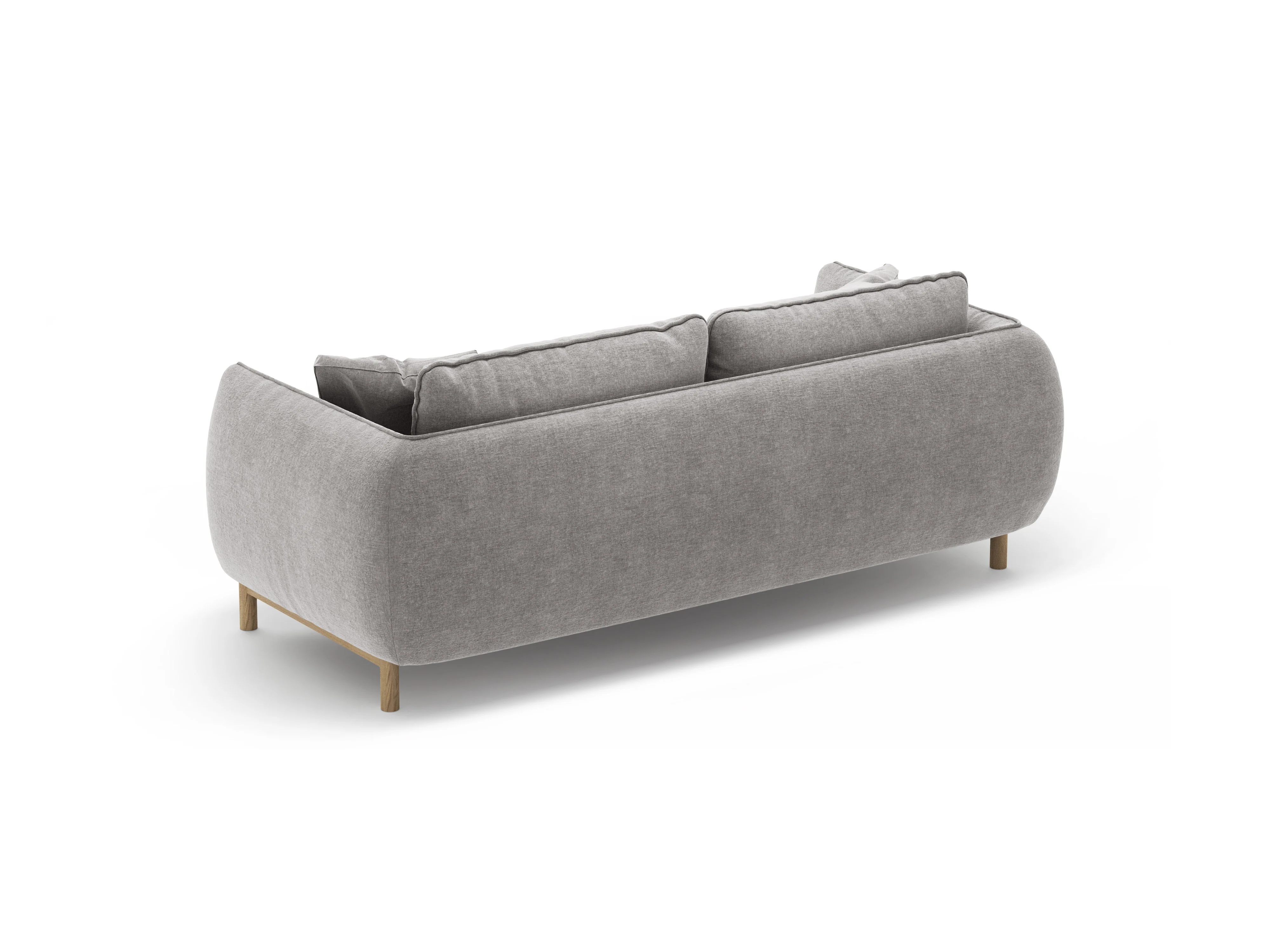 Sofa 2-osobowa ADA jasnoszary szenil - Image 4