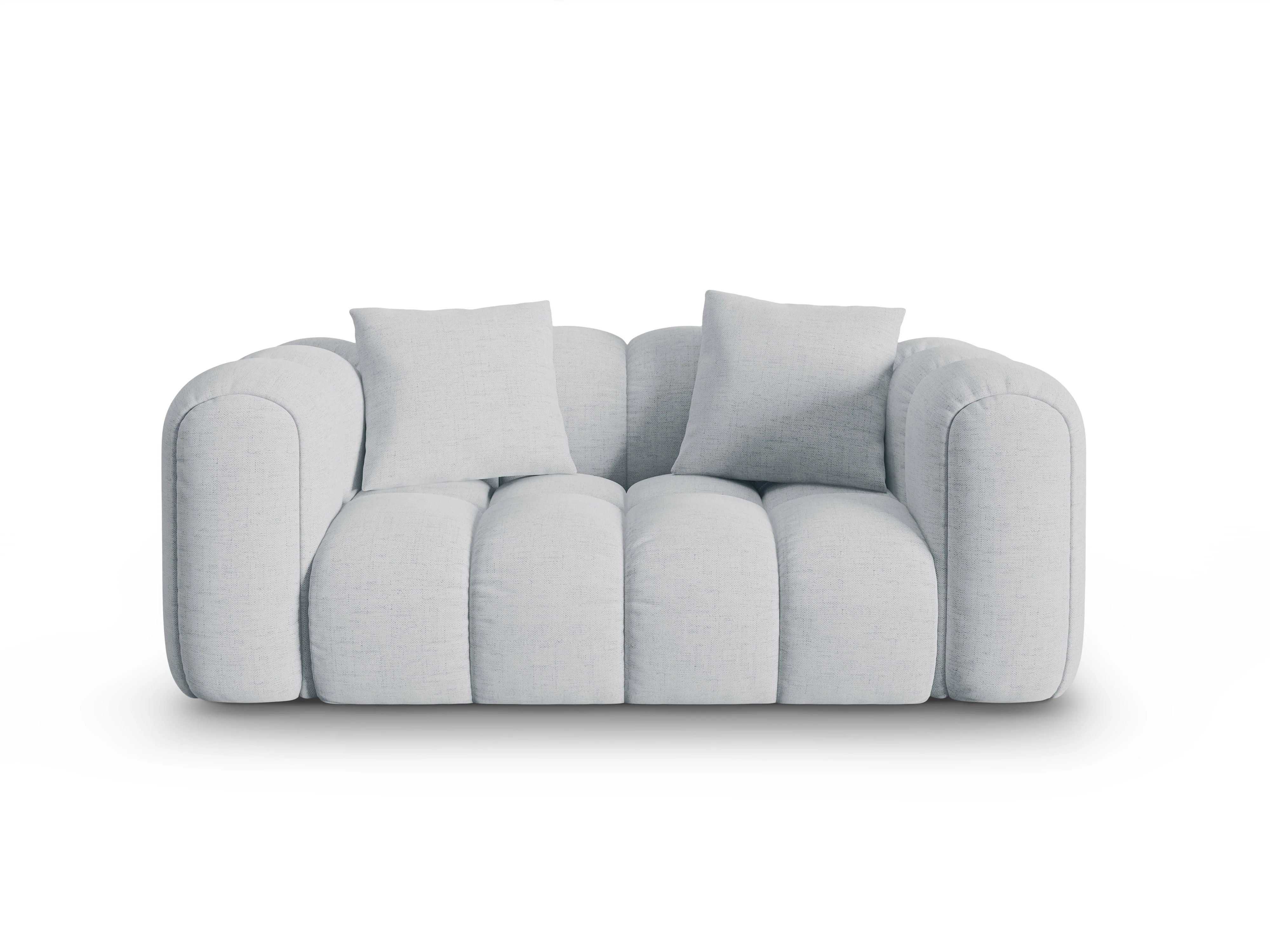 Sofa 2-osobowa ASTRO jasnoszary szenil - Image 2