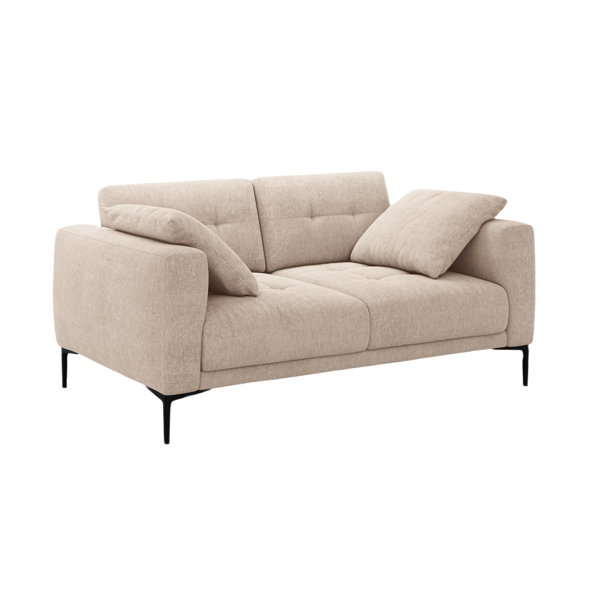 Sofa 2-osobowa BEMY piaskowy szenil