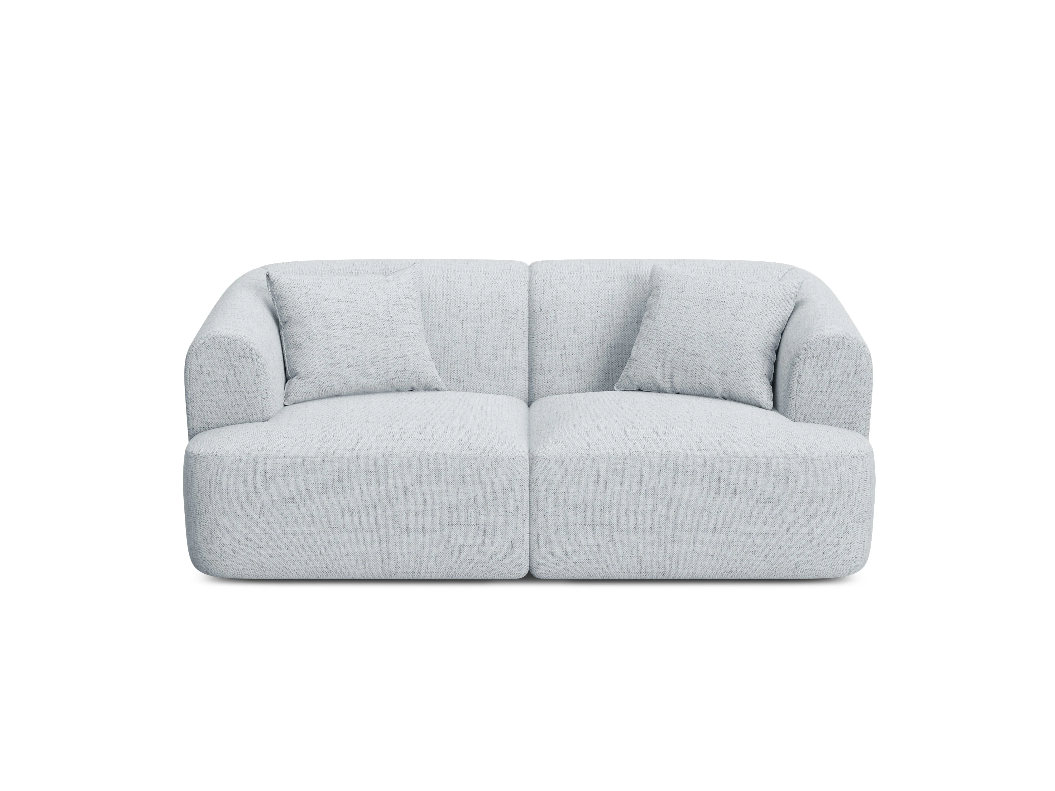 Sofa 2-osobowa CAMPI jasnoszary szenil - Image 2