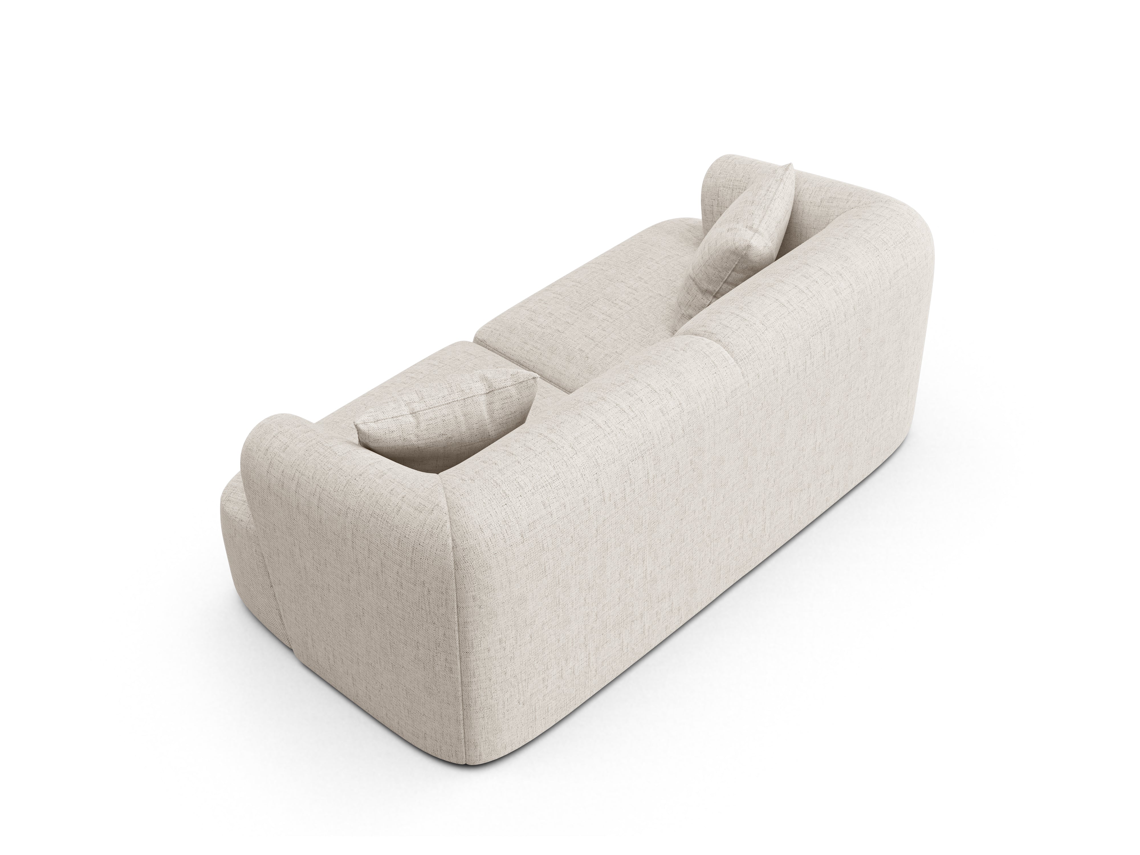 Sofa 2-osobowa CAMPI kremowy szenil - Image 4
