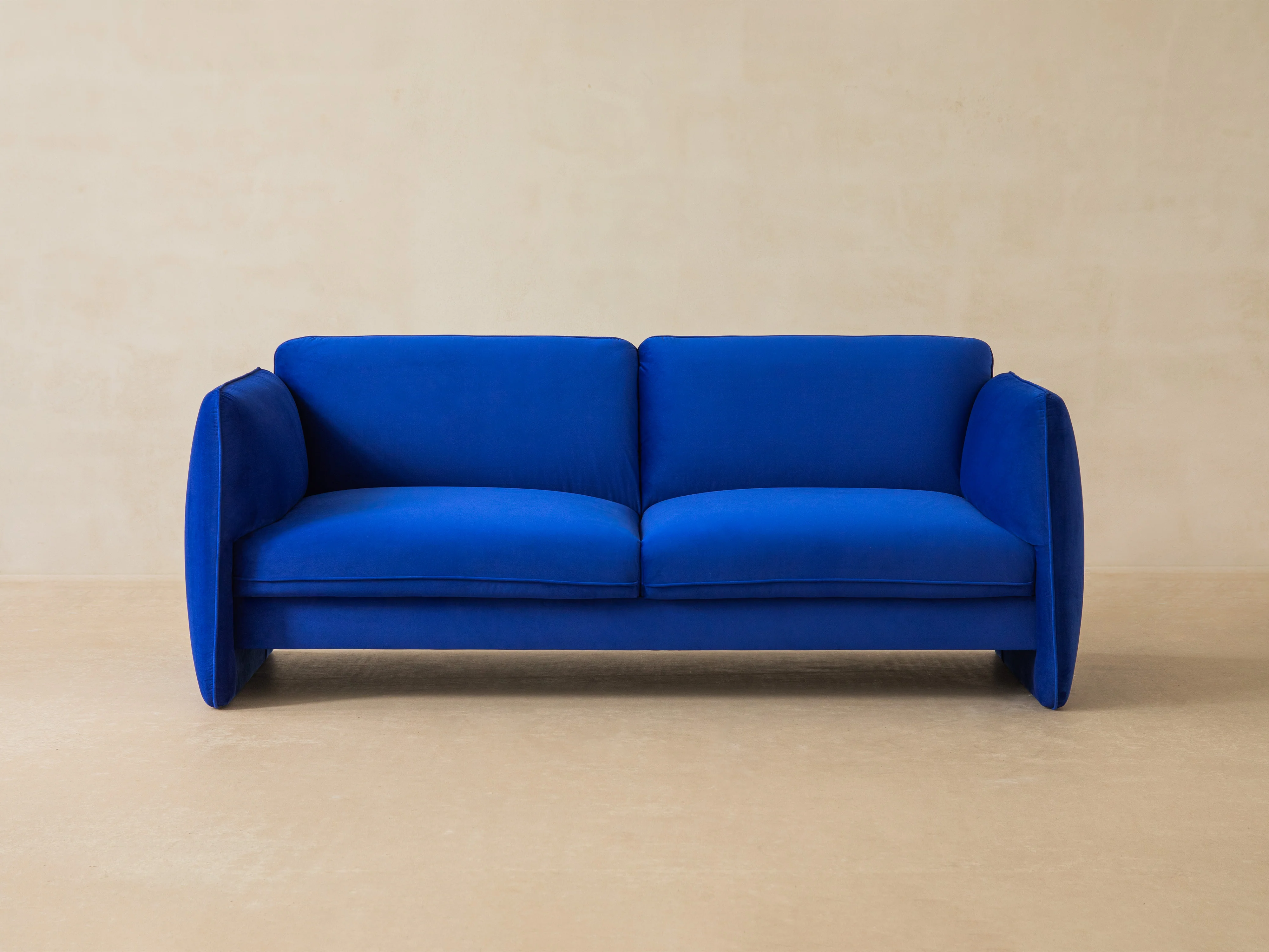 Sofa aksamitna 2-osobowa GEORGIA kasztanowy - Image 6
