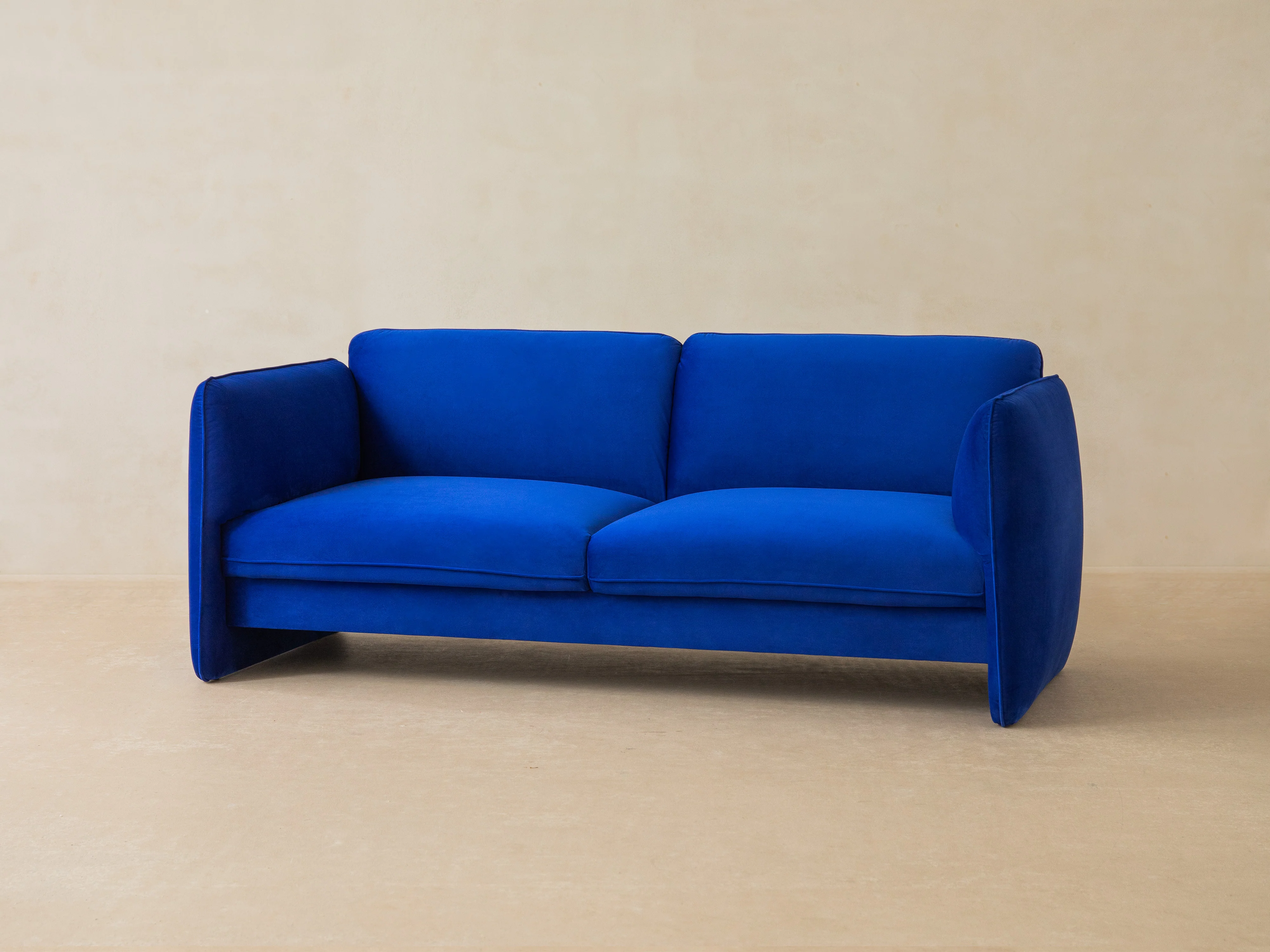 Sofa aksamitna 2-osobowa GEORGIA kasztanowy - Image 7