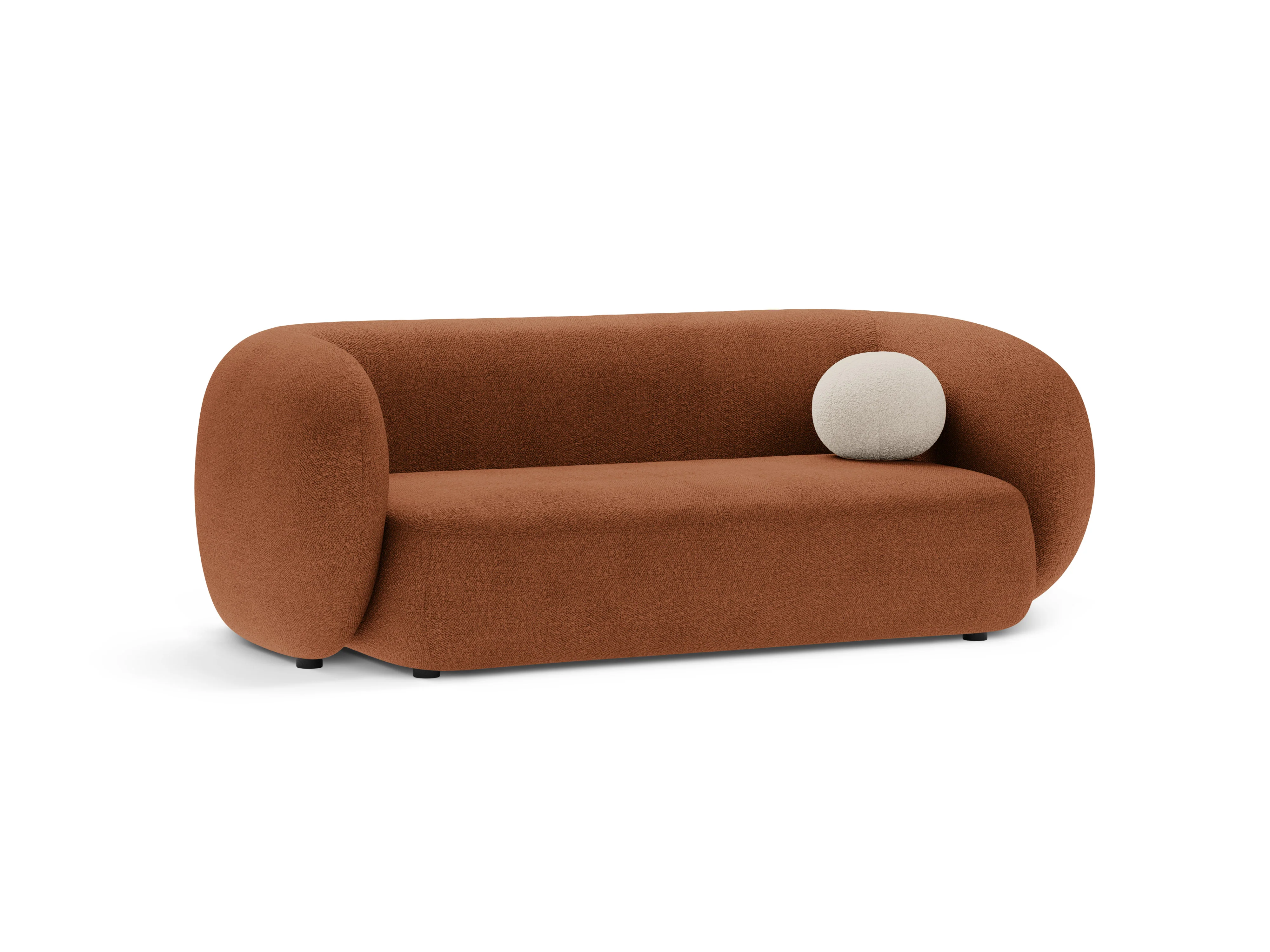 Sofa 2-osobowa KATE terracotta boucle - Image 2