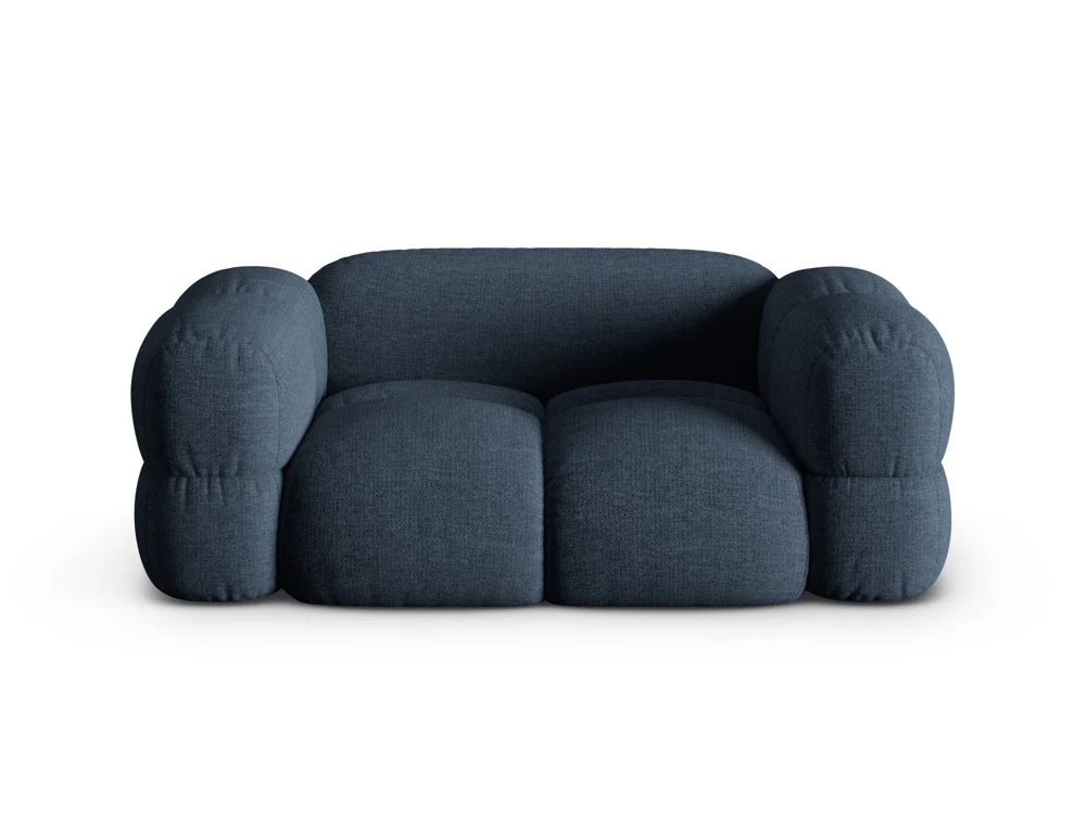 Sofa 2-osobowa aksamitna LORETTO niebieski - Image 3
