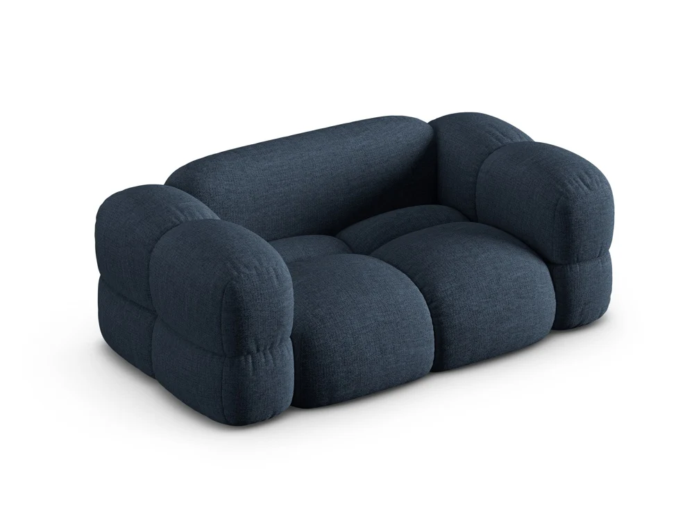 Sofa 2-osobowa aksamitna LORETTO niebieski - Image 4