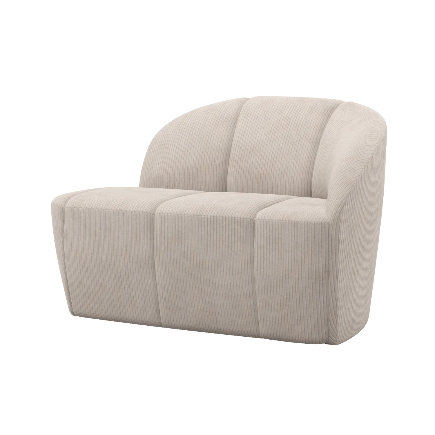 Sofa 2-osobowa prawostronna MOJO ecru sztruks