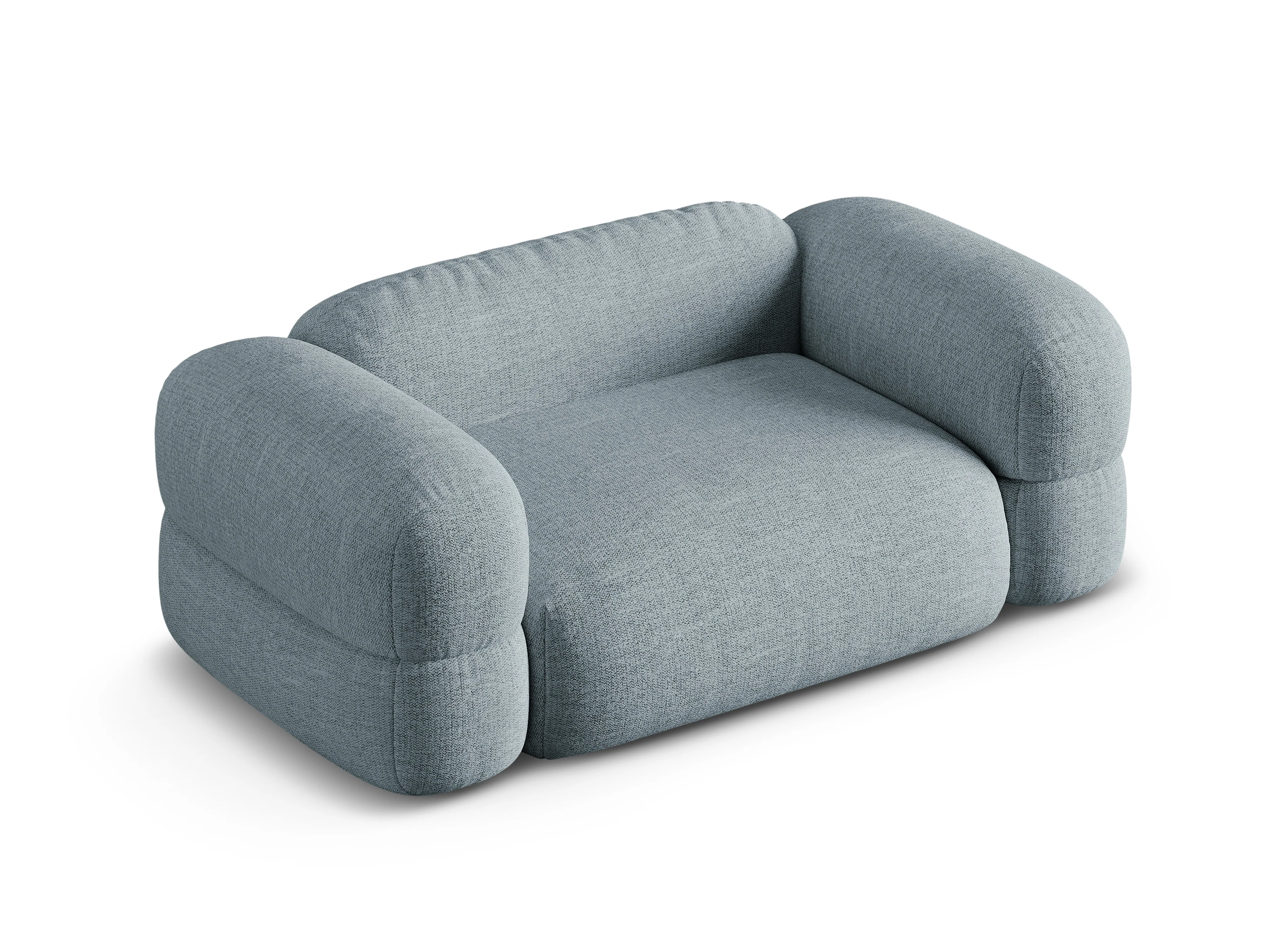 Sofa 2-osobowa ROGER błękitny szenil - Image 4