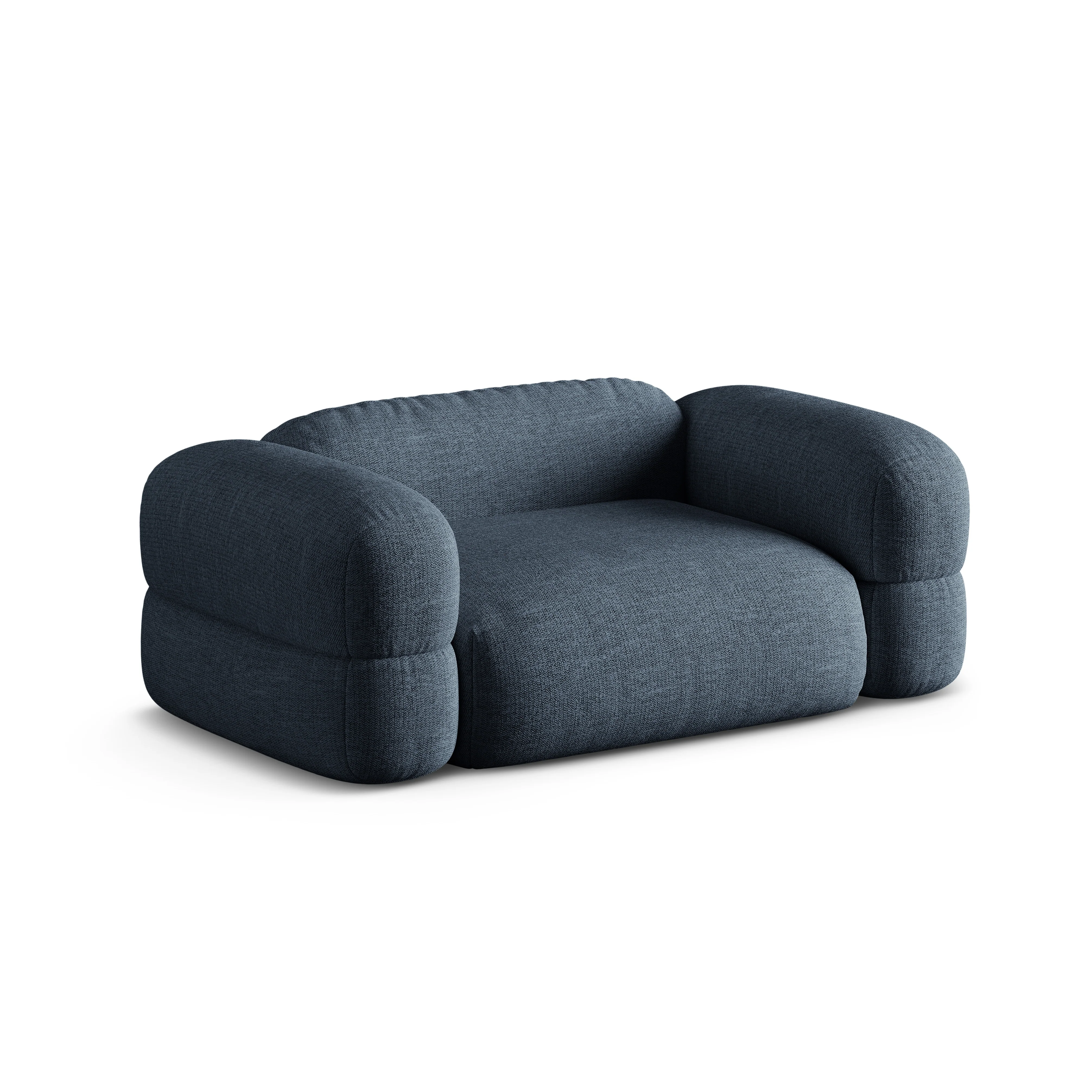Sofa 2-osobowa ROGER ciemnoniebieski szenil