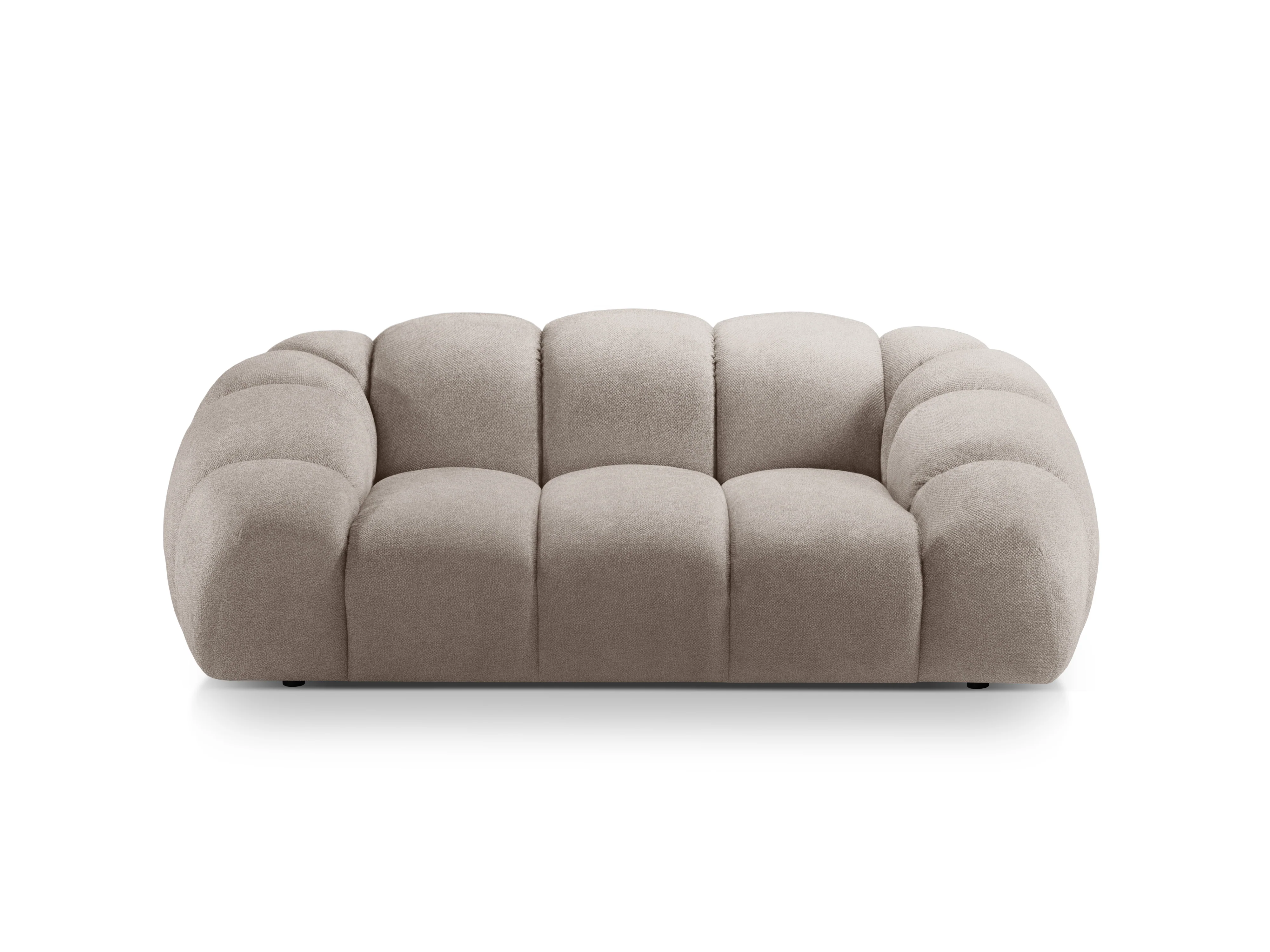 Sofa 2-osobowa DIANA ciemnobeżowy szenil - Image 3