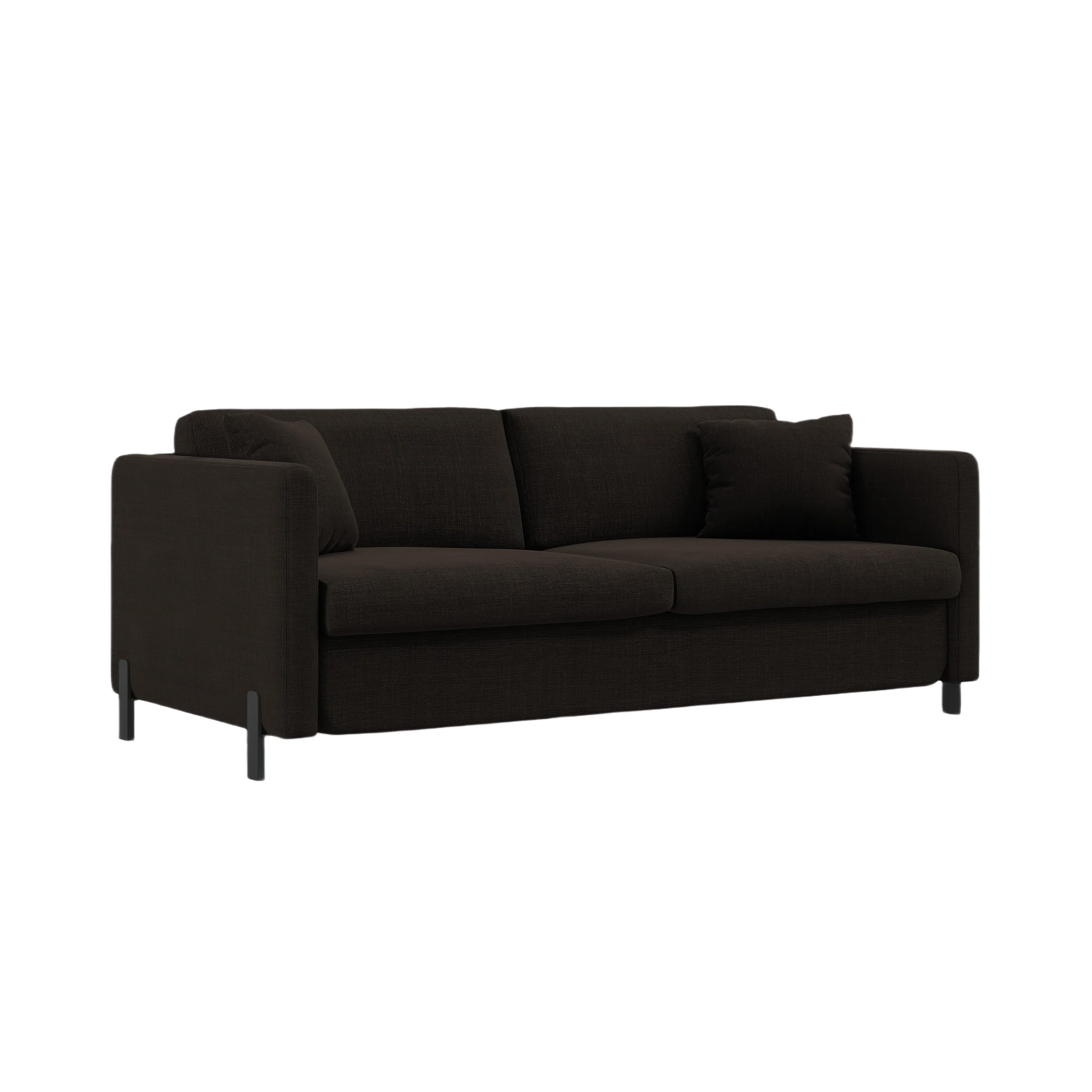 Sofa 2-osobowa z funkcją spania GLORIA ciemnoszary szenil