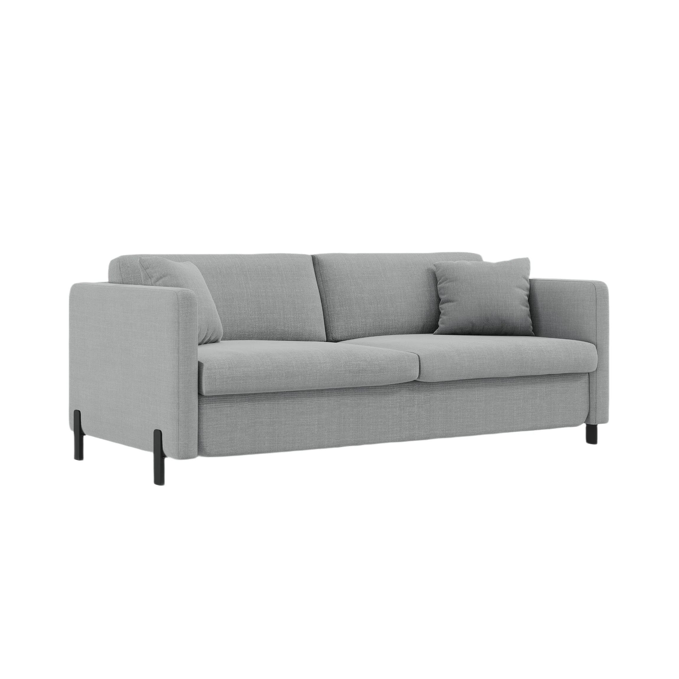 Sofa 2-osobowa z funkcją spania GLORIA jasnoszary szenil