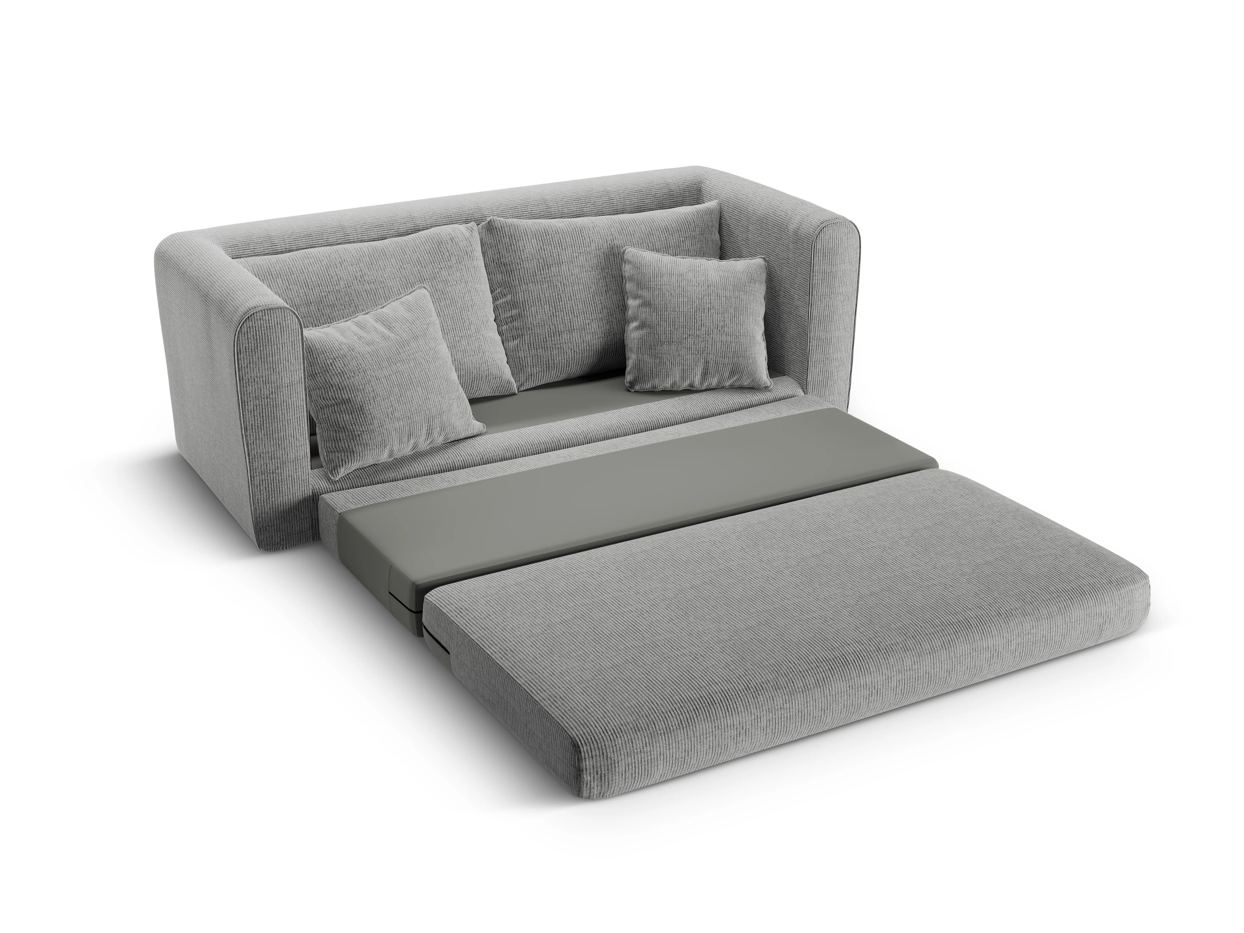Sofa 2-osobowa z funkcją spania LIDO ciepły szary melanż - Image 6