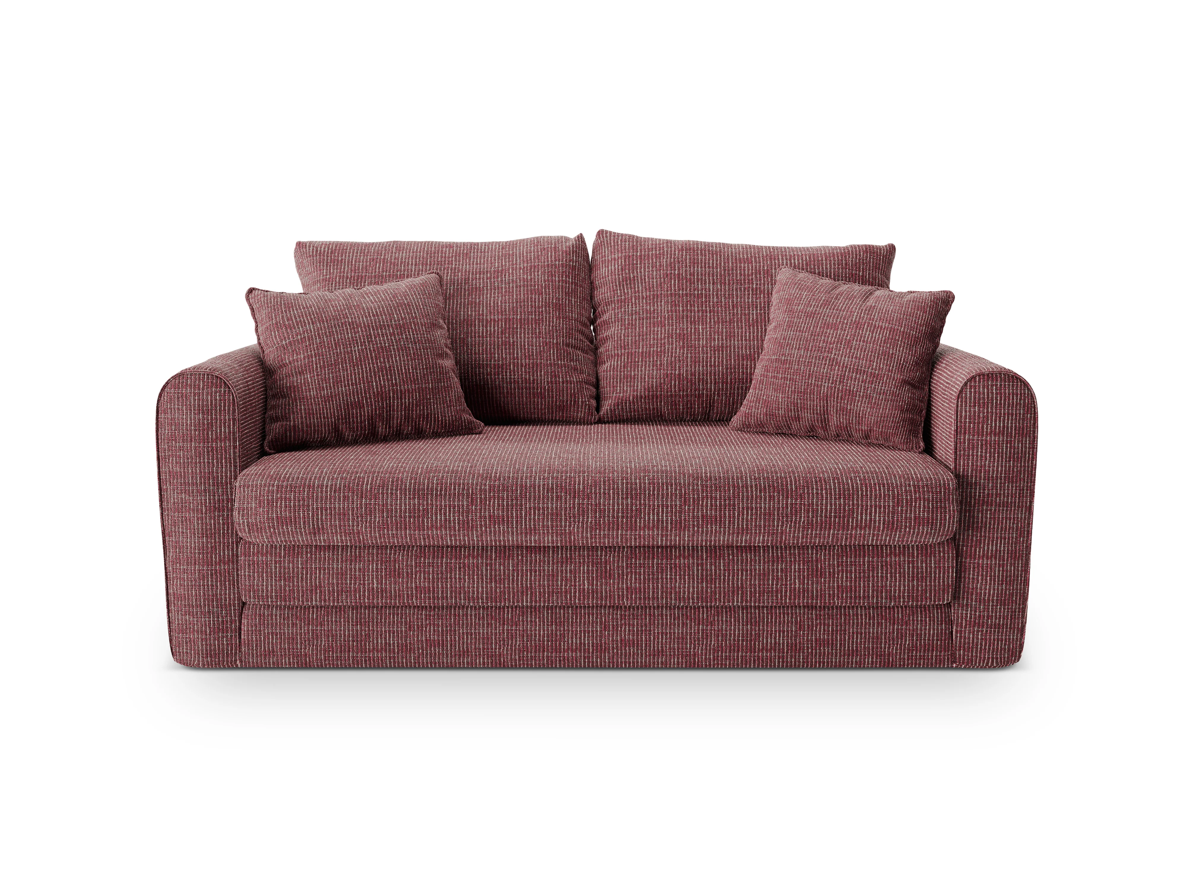 Sofa 2-osobowa z funkcją spania LIDO czerwony melanż - Image 4