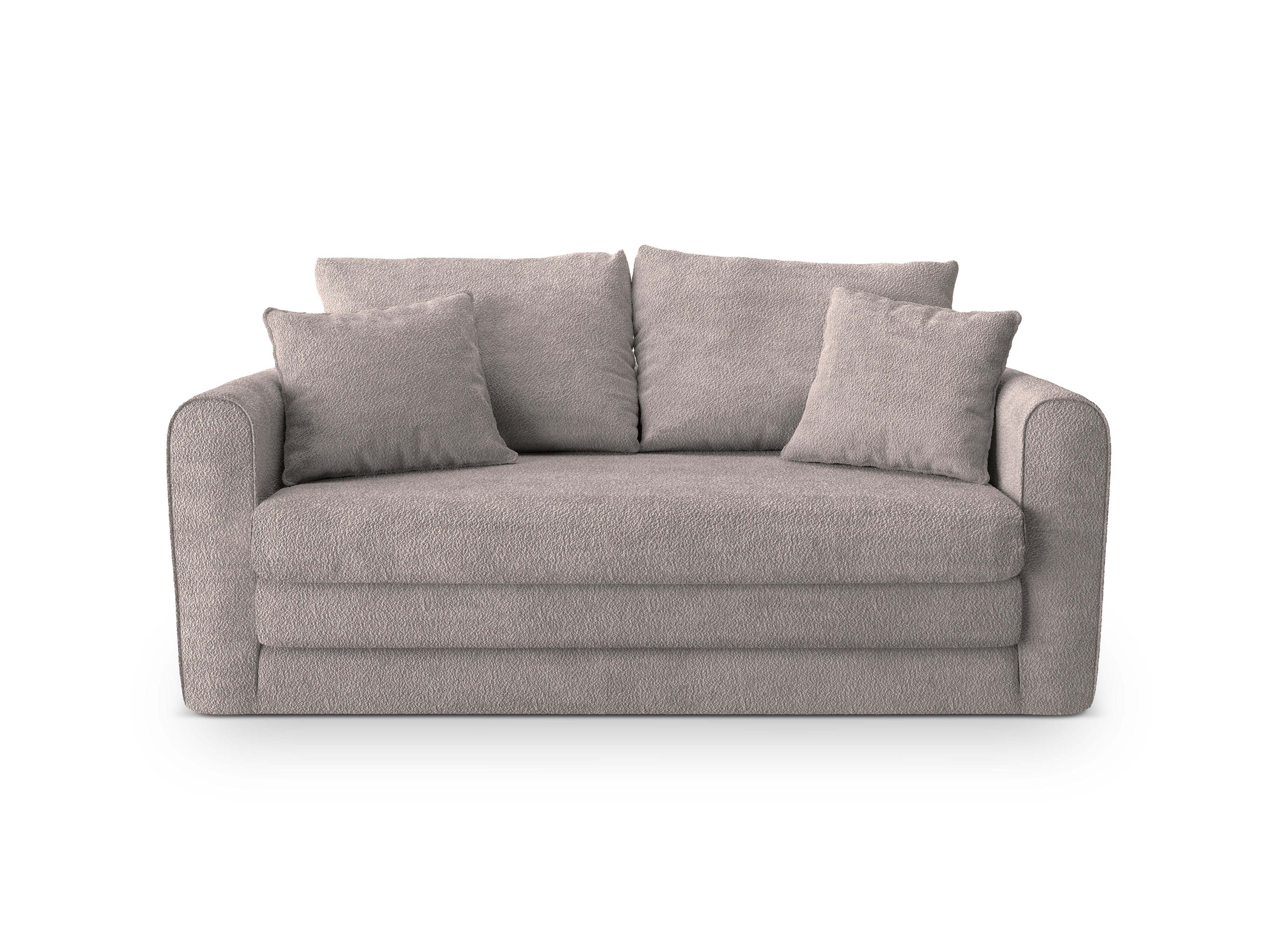 Sofa 2-osobowa z funkcją spania LIDO ciepły szary boucle - Image 4