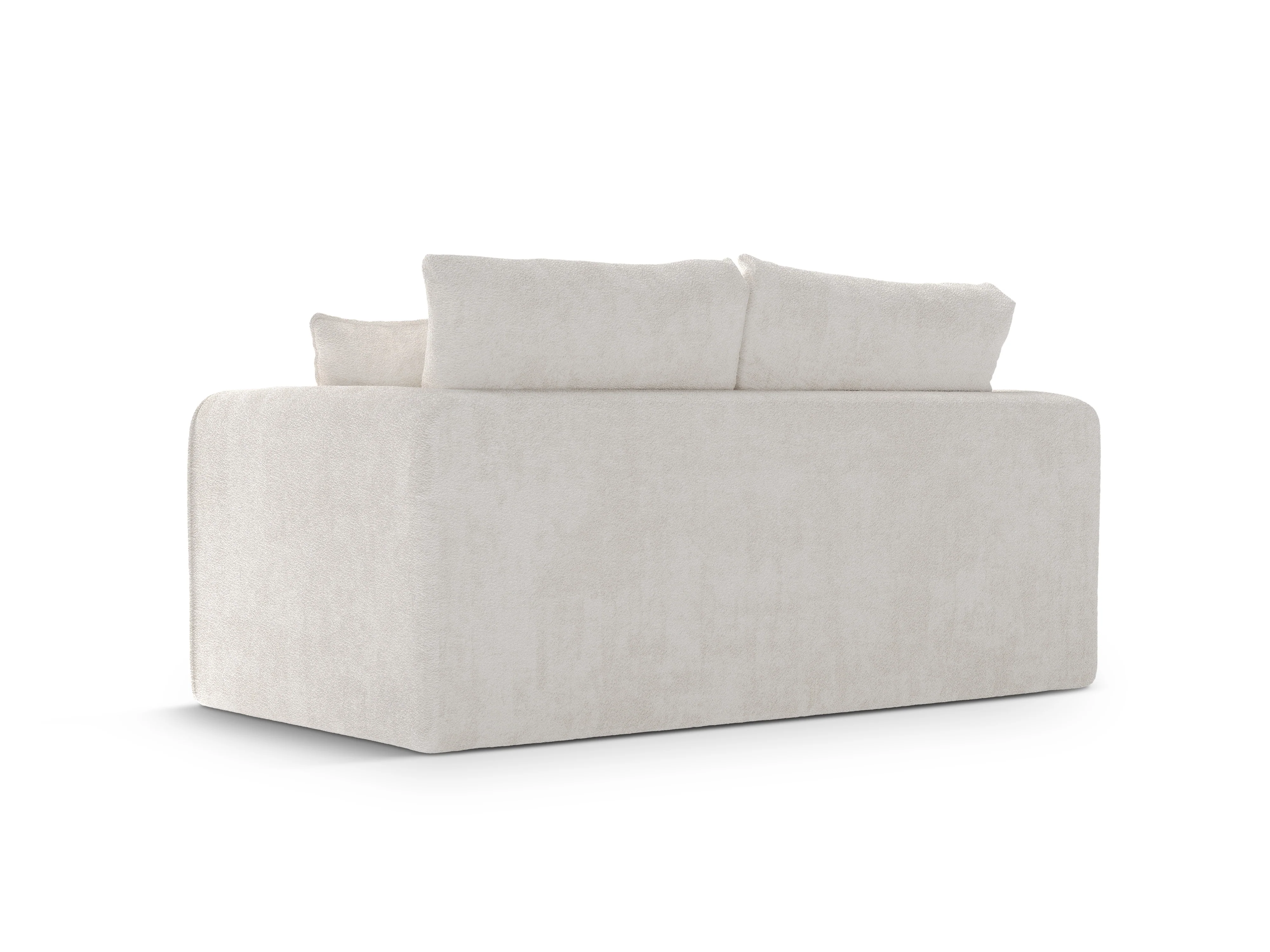 Sofa 2-osobowa z funkcją spania LIDO jasny beżowy boucle - Image 5