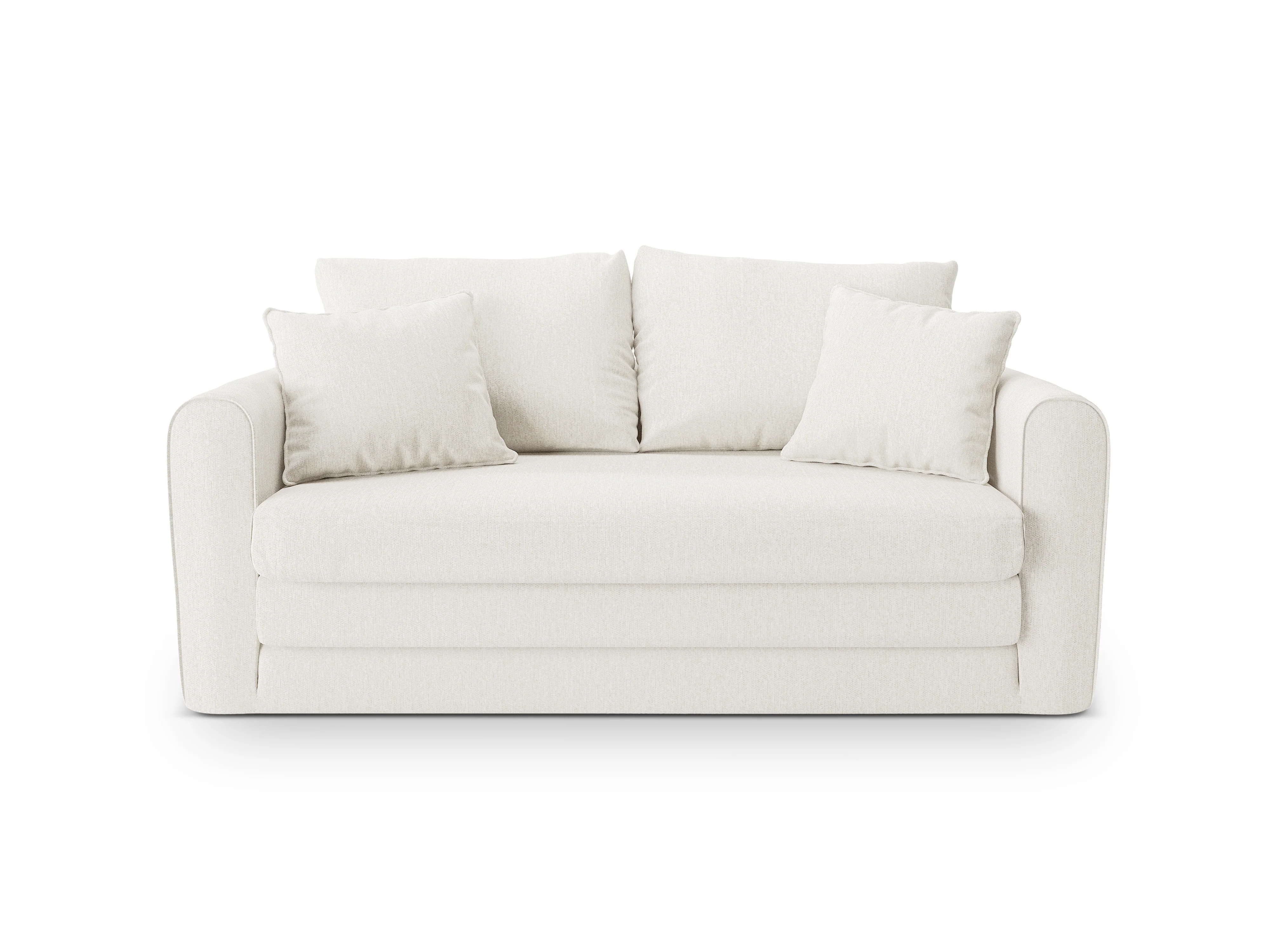 Sofa 2-osobowa z funkcją spania LIDO kość słoniowa - Image 4
