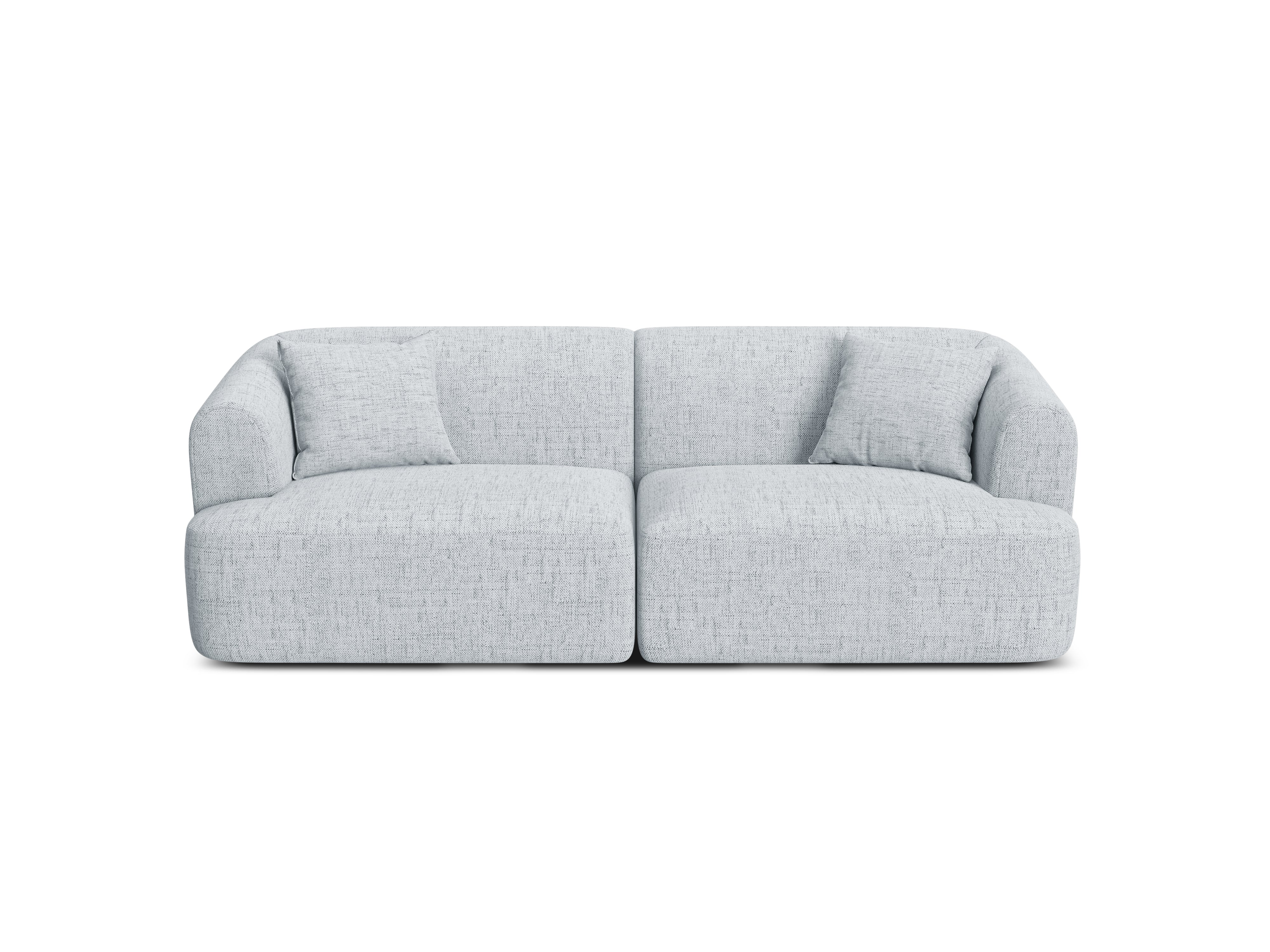 Sofa 3-osobowa CAMPI jasnoszary szenil - Image 3