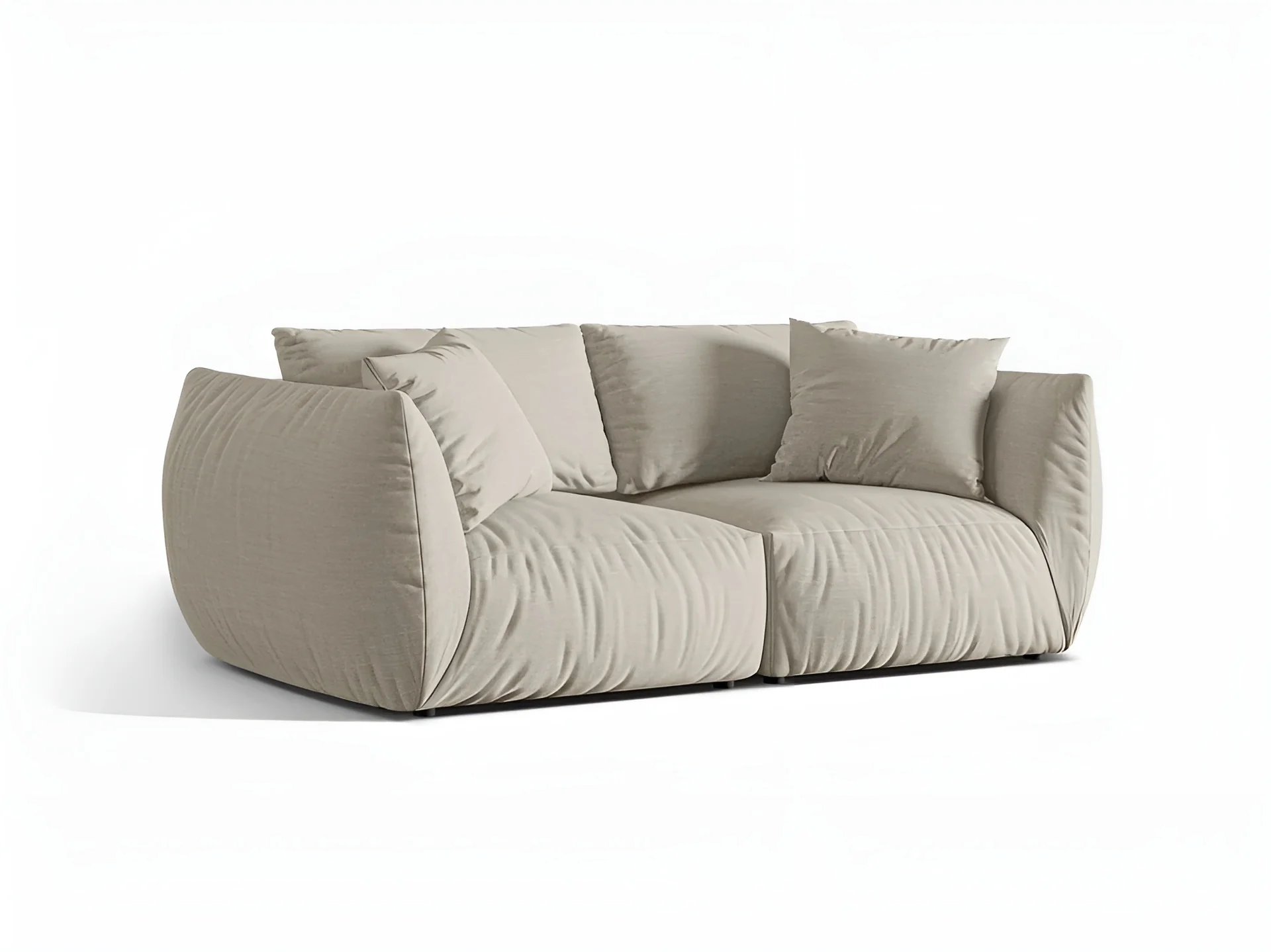 Sofa 3-osobowa CHRIS kremowy szenil - Image 5