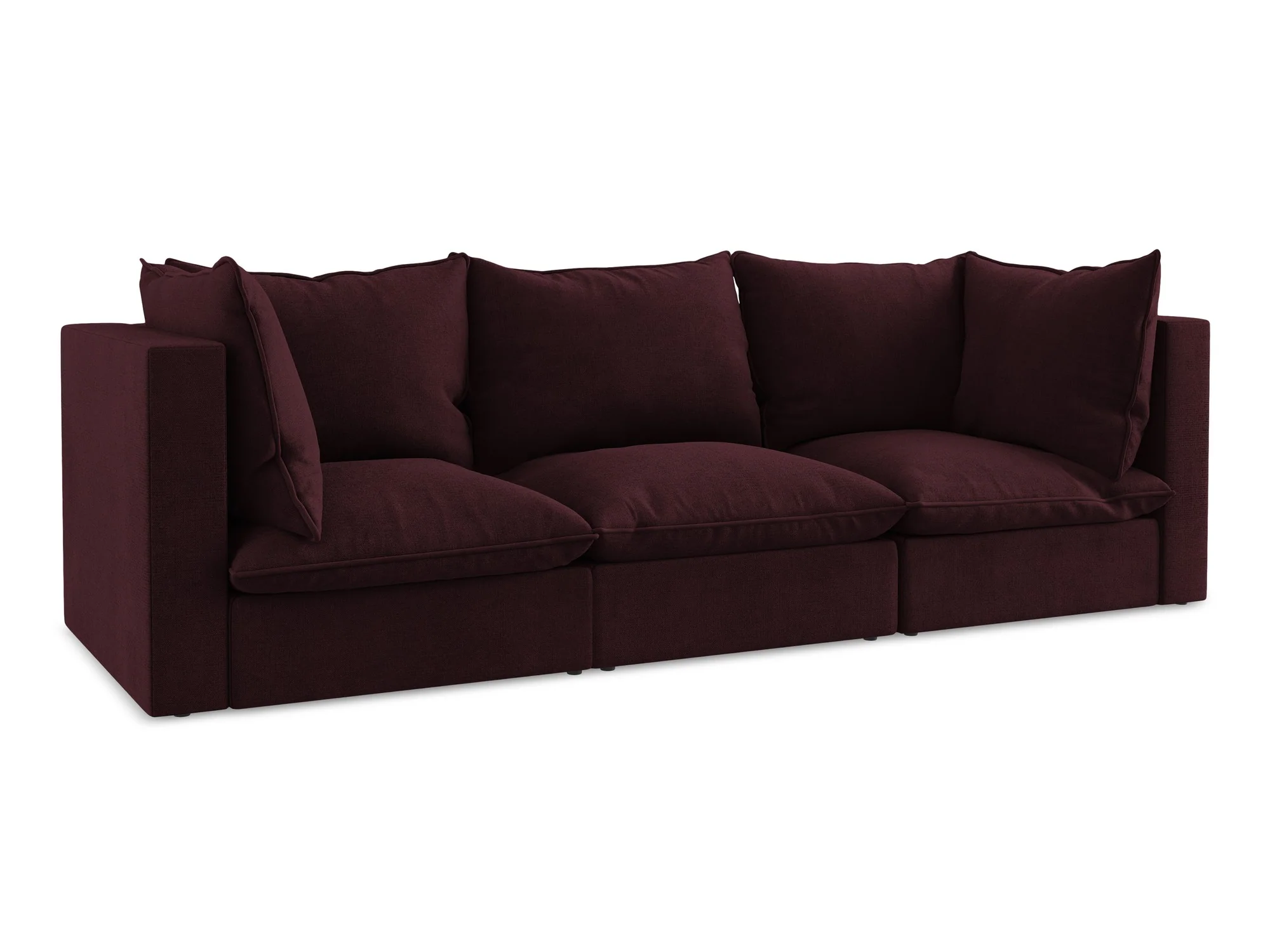 Sofa 3-osobowa MANAO bordowy