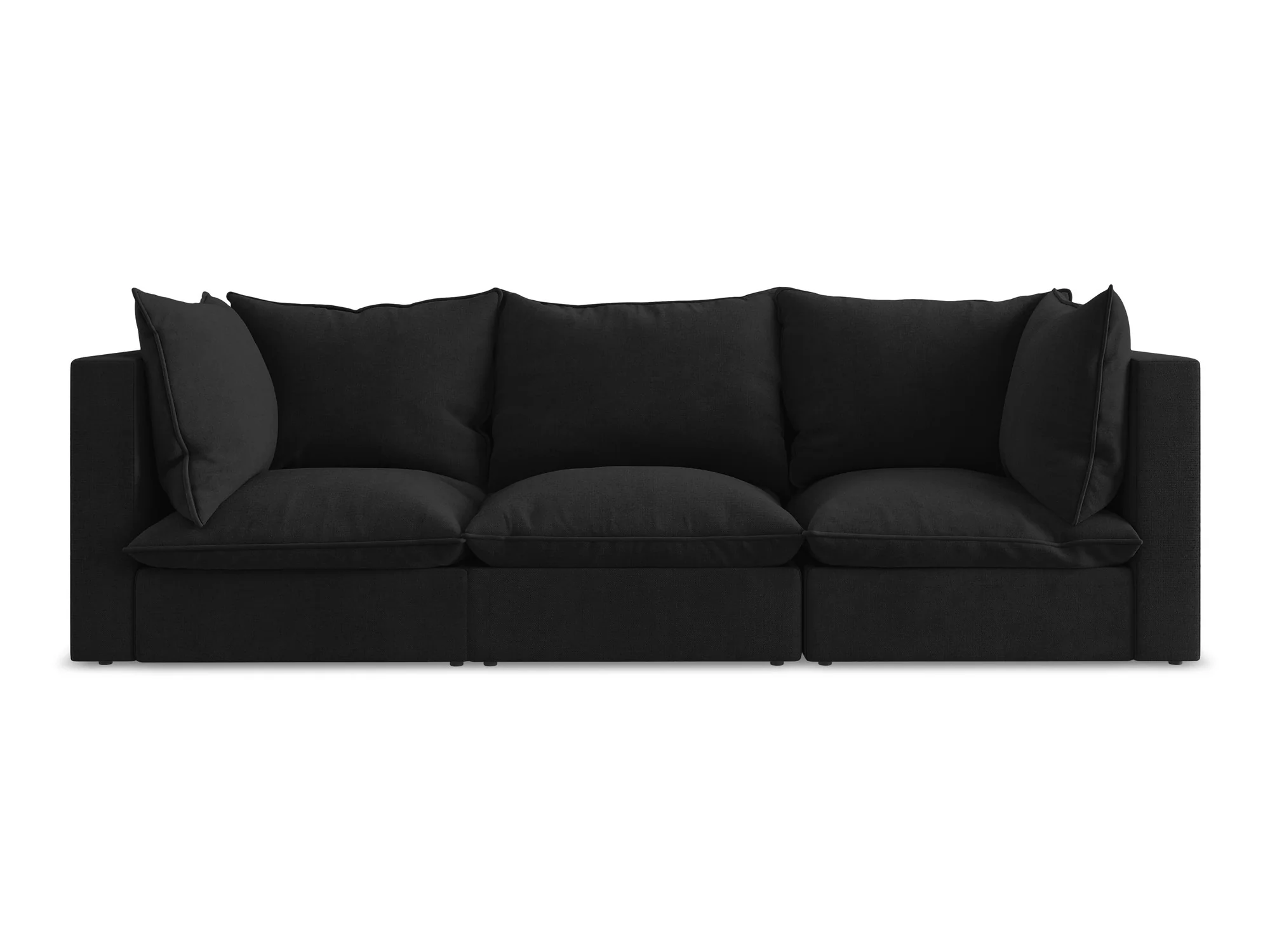 Sofa 3-osobowa MANAO czarny - Image 3