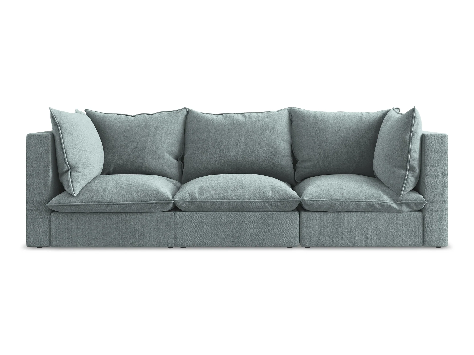 Sofa 3-osobowa MANAO dżinsowy niebieski - Image 3