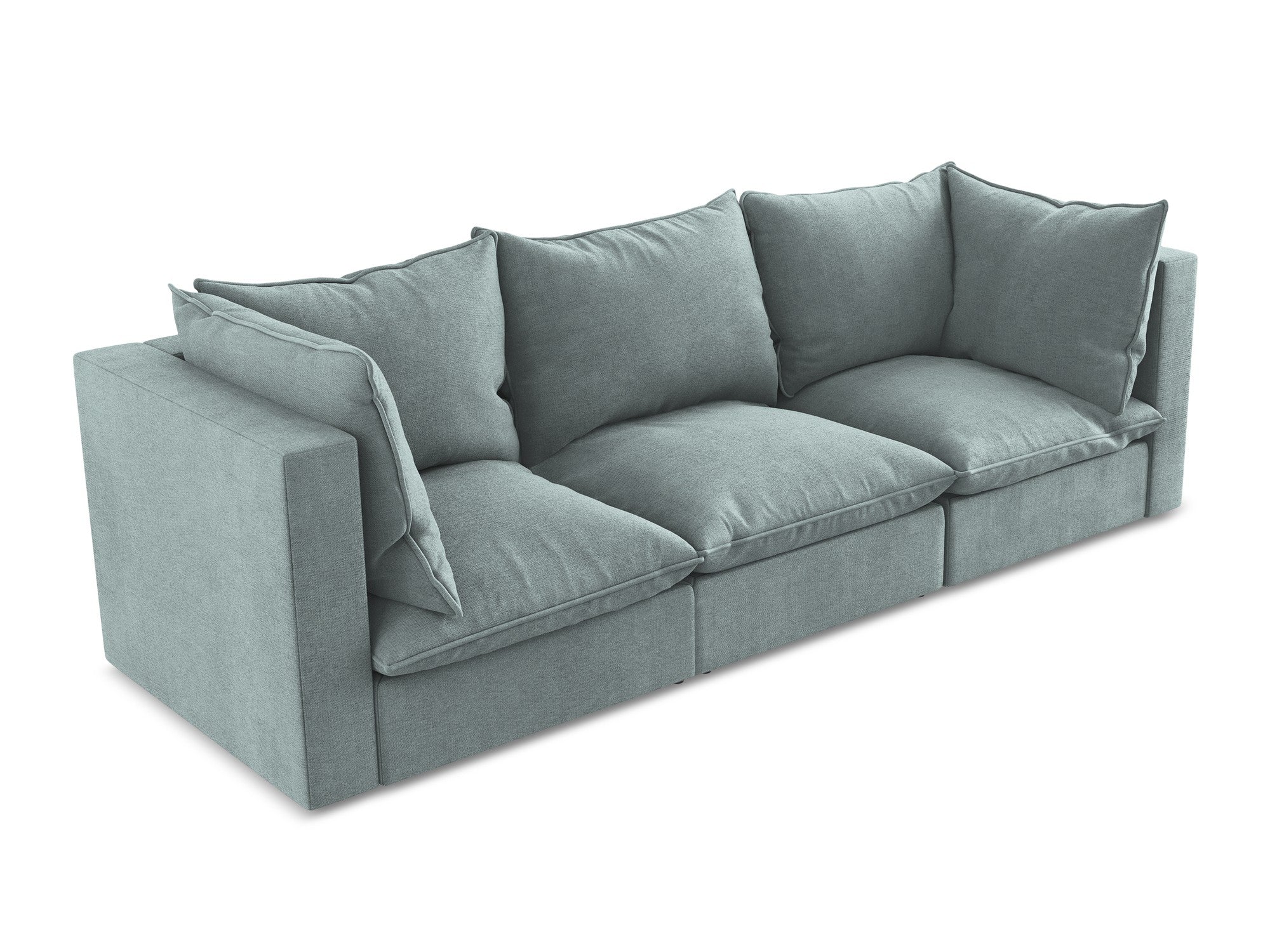 Sofa 3-osobowa MANAO dżinsowy niebieski - Image 4