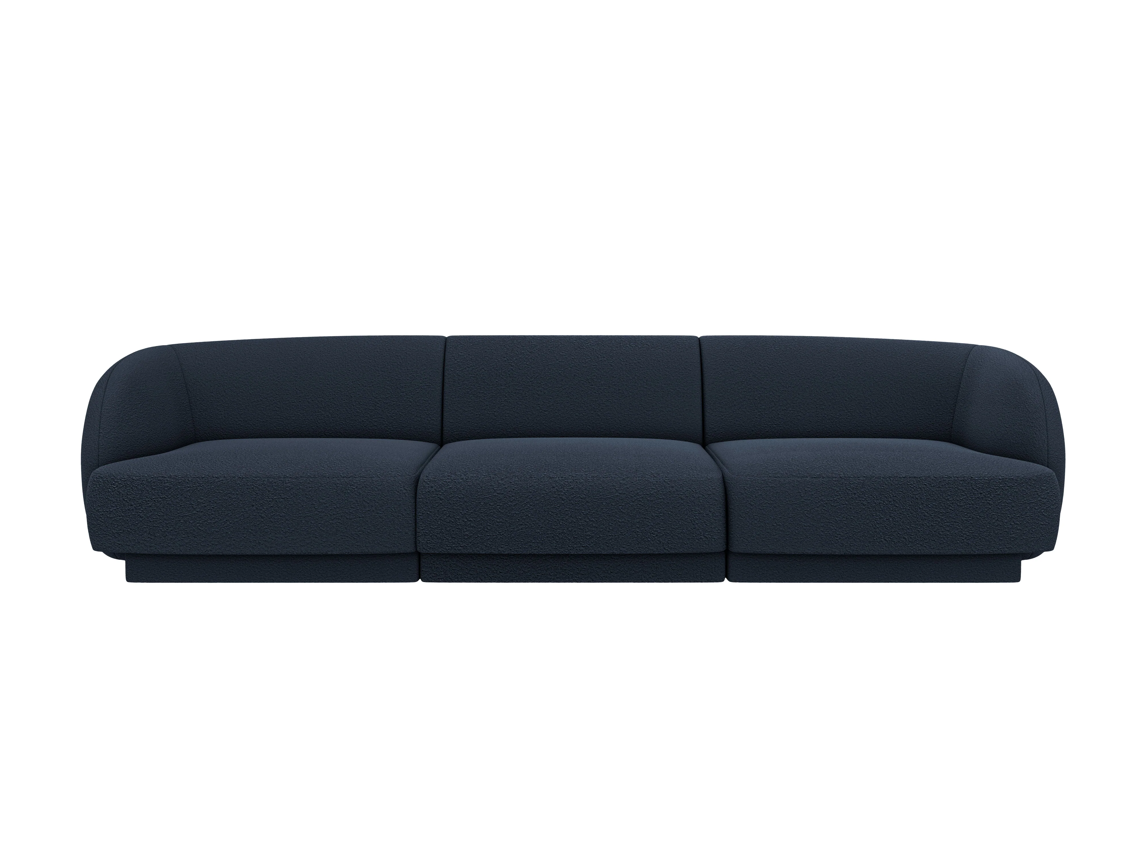 Sofa 3-osobowa MILEY ciemnoniebieski boucle - Image 2