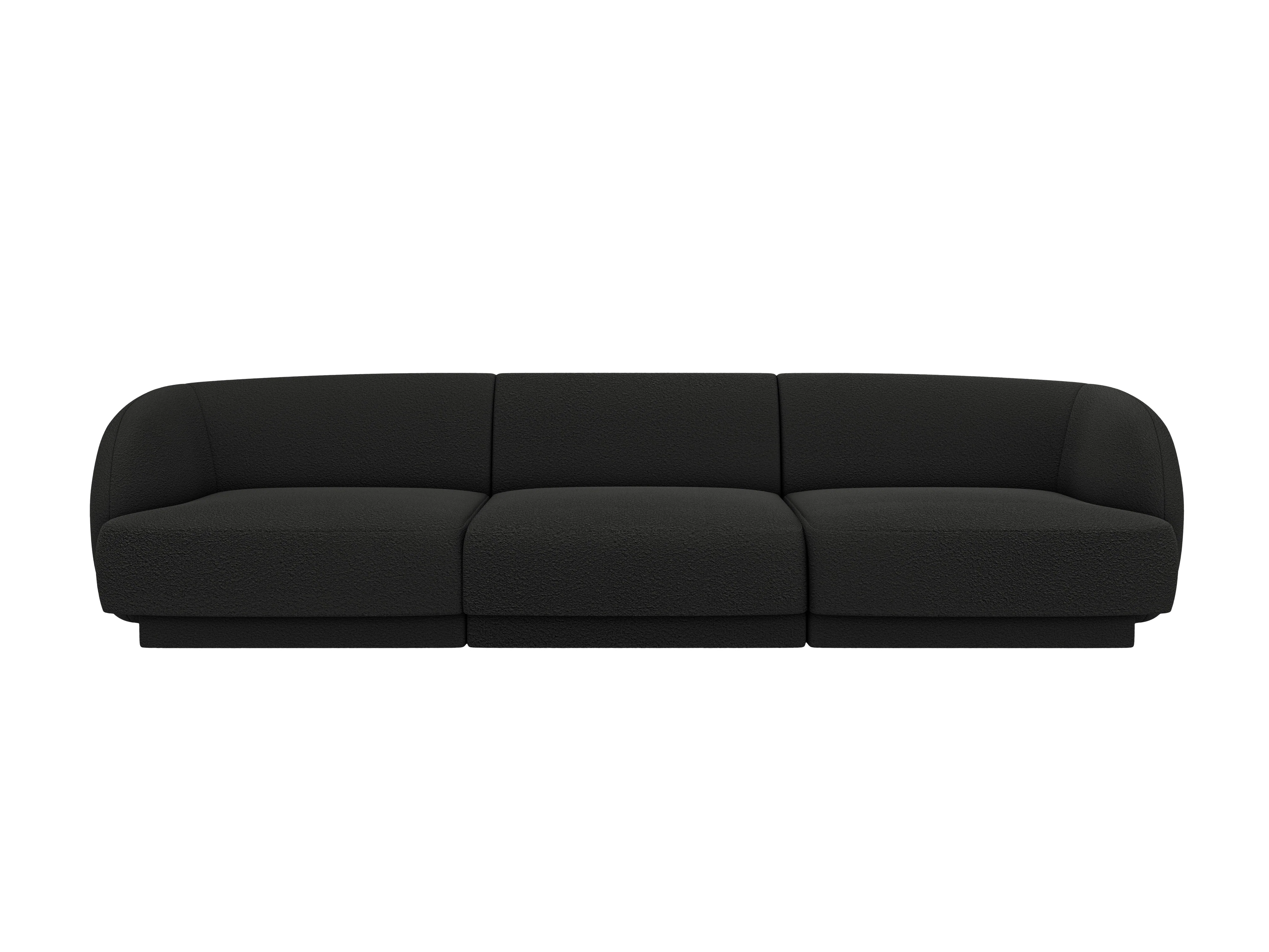Sofa 3-osobowa MILEY czarny boucle - Image 2