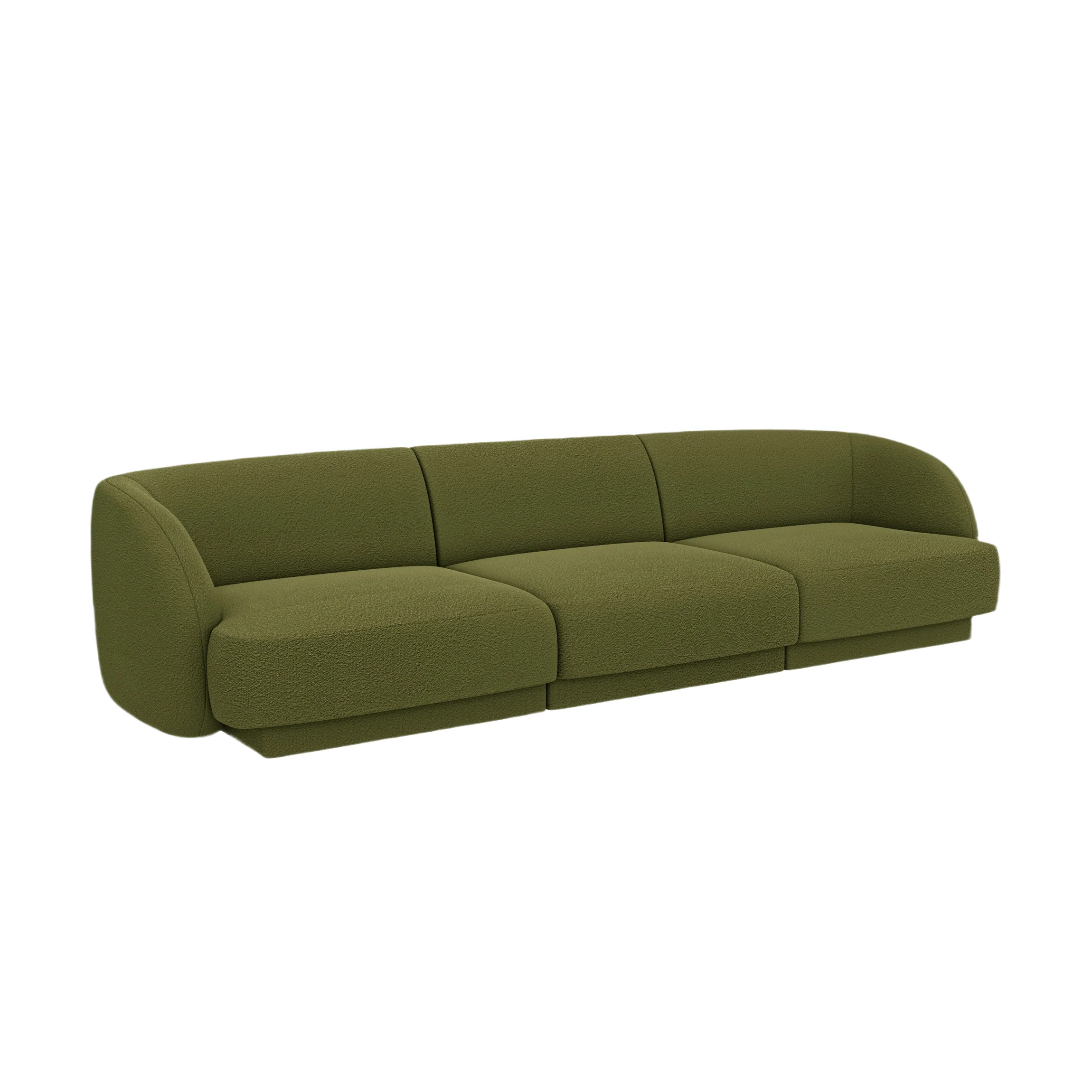 Sofa 3-osobowa MILEY zielony boucle