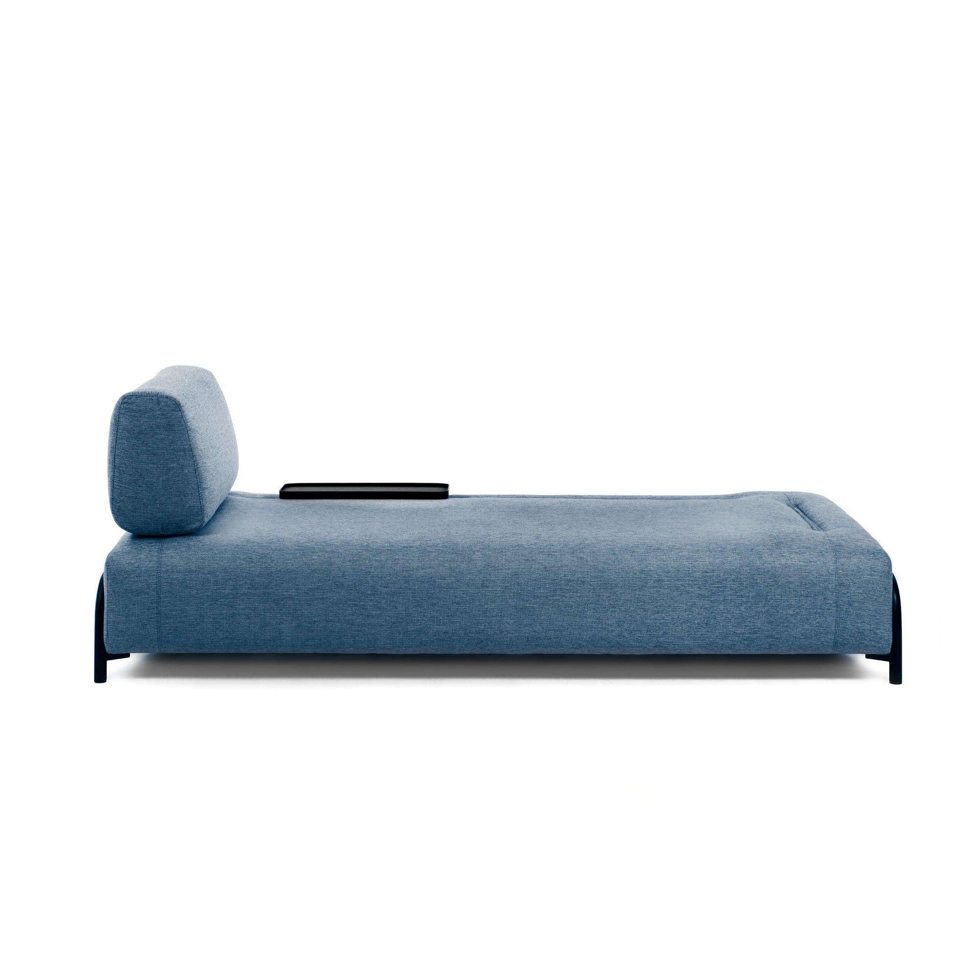 Sofa 3-osobowa modułowa z małą tacką COMPO niebieski - Image 2