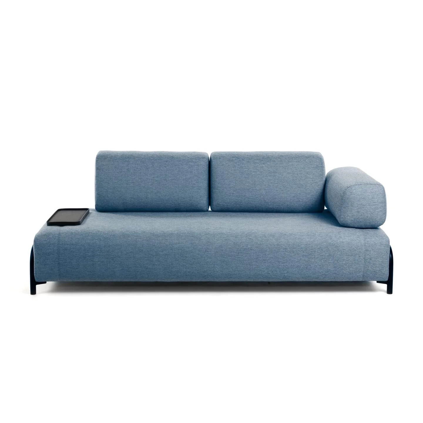 Sofa 3-osobowa modułowa z małą tacką COMPO niebieski - Image 7