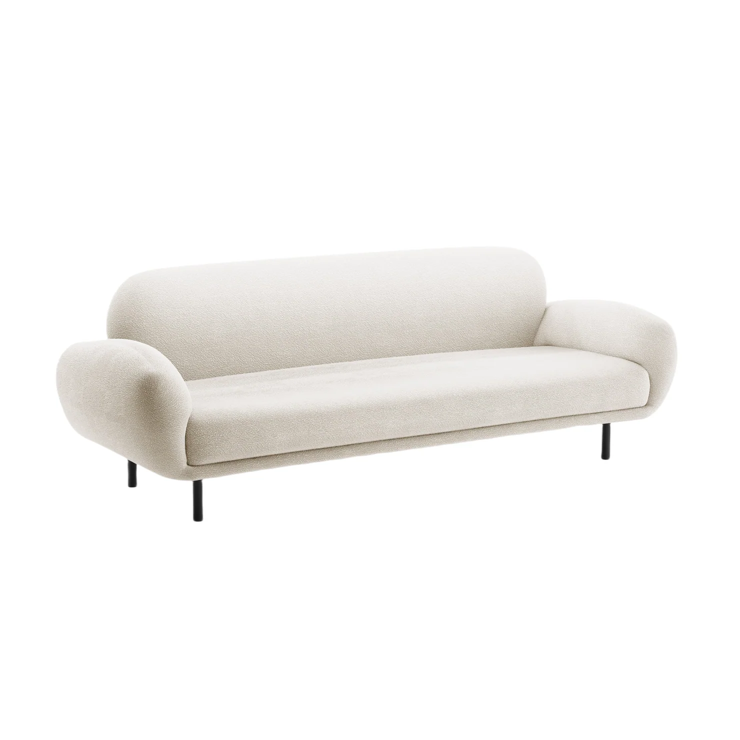 Sofa 3-osobowa POPPY biały boucle