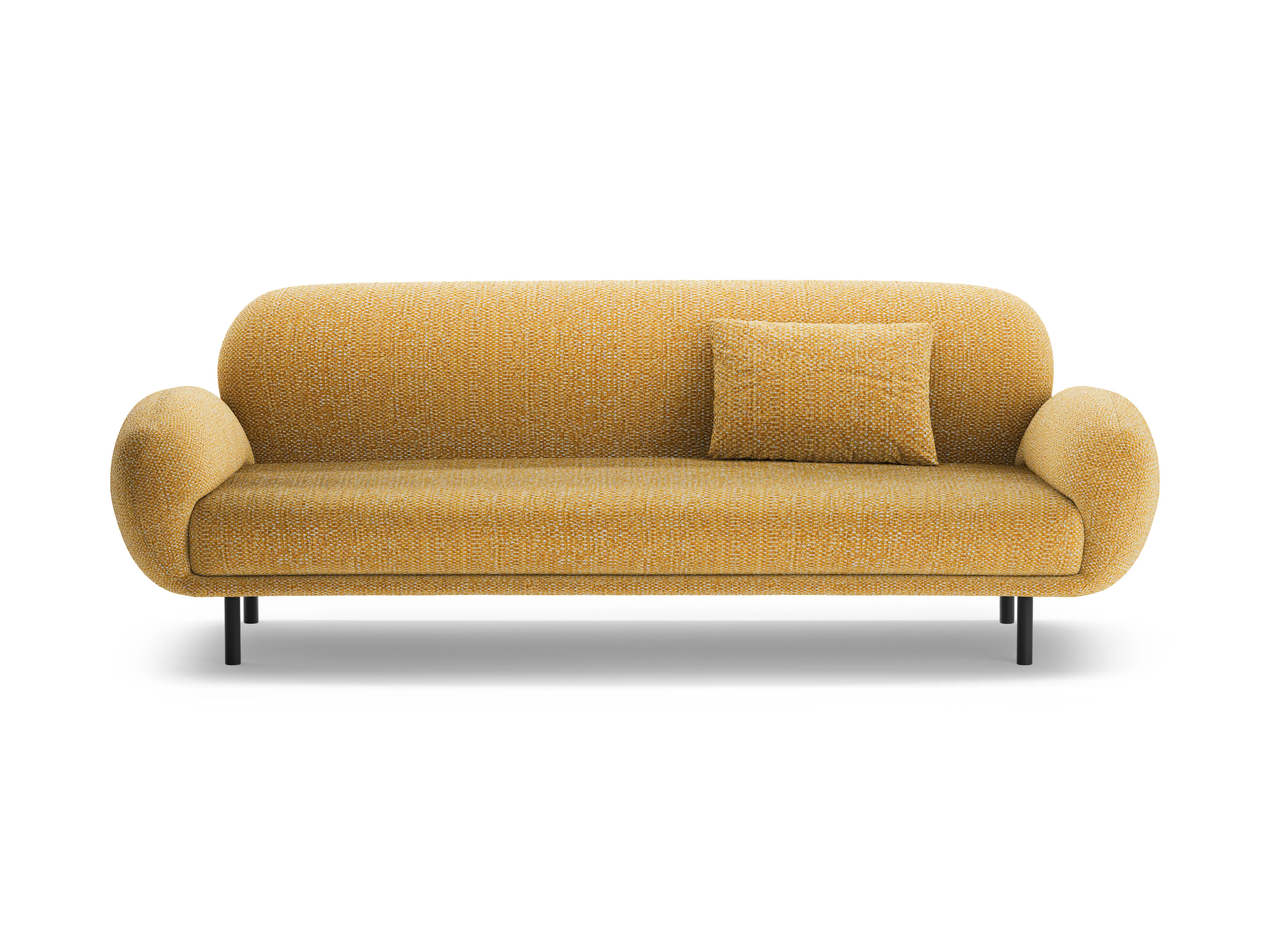 Sofa 3-osobowa POPPY musztardowy szenil - Image 5